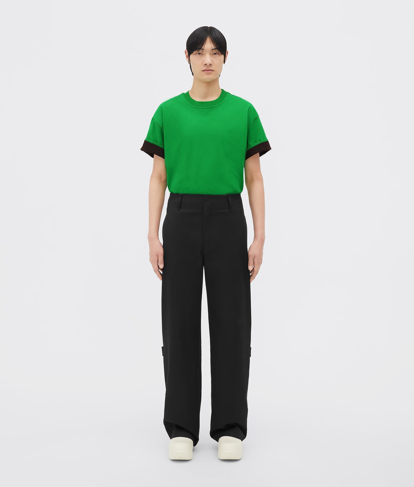 image of Bottega Veneta O1Bcso1Str0324 T-Shirt In Green, Men's (Size Small)