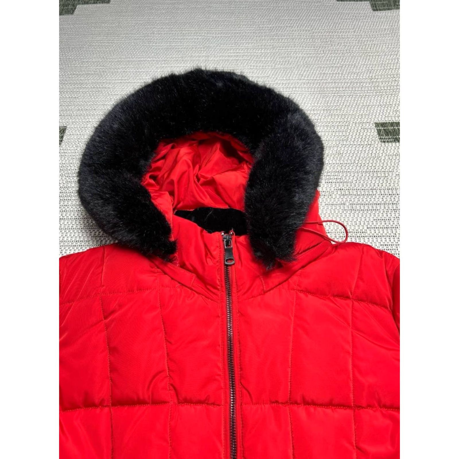 Calvin Klein Calvin Klein Jacket Womens 1X Red Insulated Full Zip Puffer Shirt Size XL / US 12-14 / IT 48-50 - 2 Thumbnail