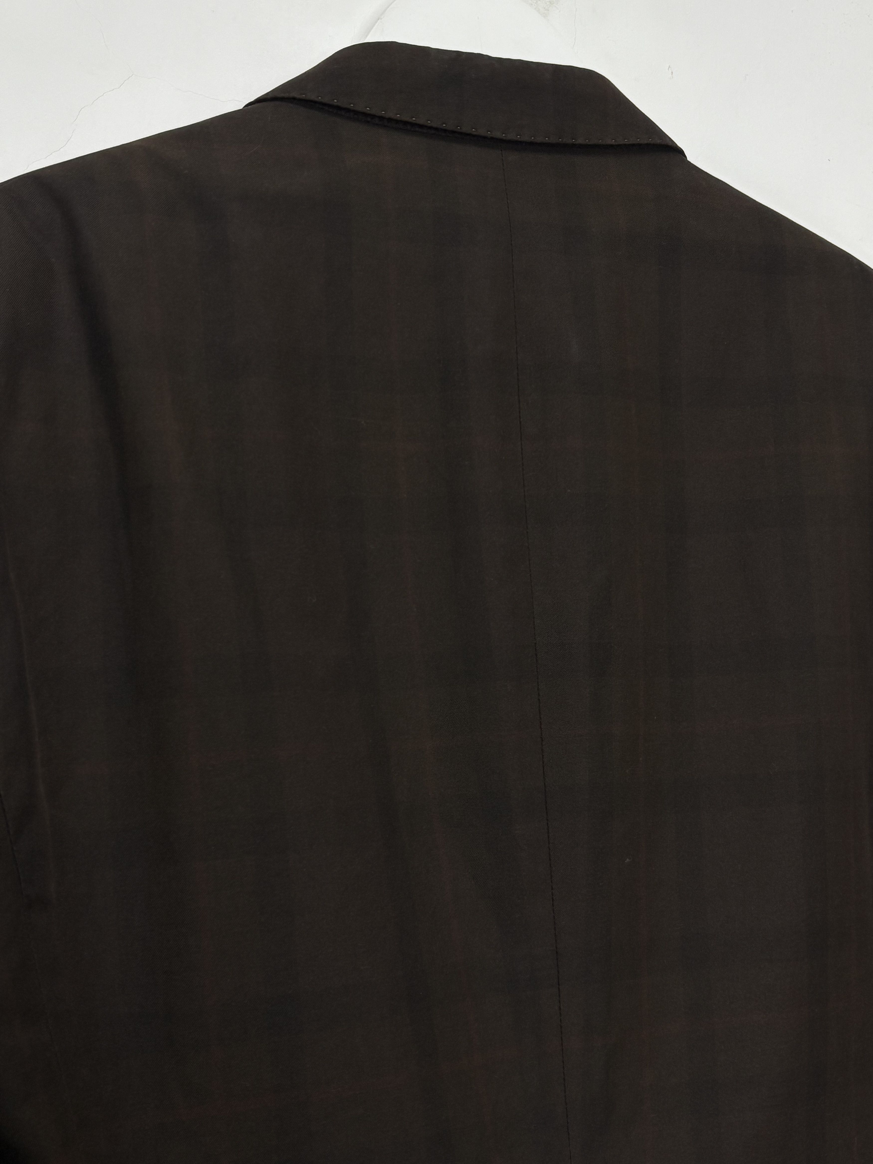 Brunello Cucinelli Brunello Cucinelli Men’s Plaid Print Sport Jacket Size 50R - 18 Thumbnail
