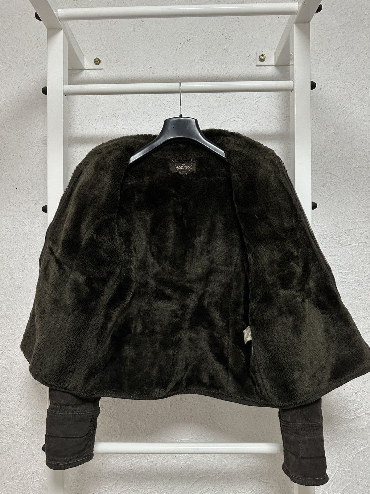 Other Vintage Y2K NAF NAF Leather Shearling Jacket M Size Size M / US 6-8 / IT 42-44 - 5 Thumbnail