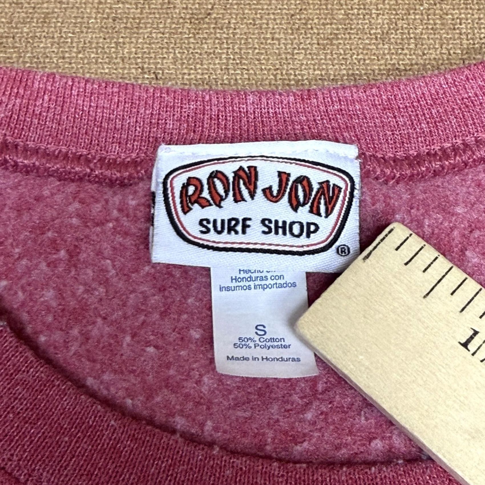 Pinko Ron Jon Sweatshirt Mens Small Pink Graphic Pullover Beach Orlando Surfboards Size US S / EU 44-46 / 1 - 6 Thumbnail