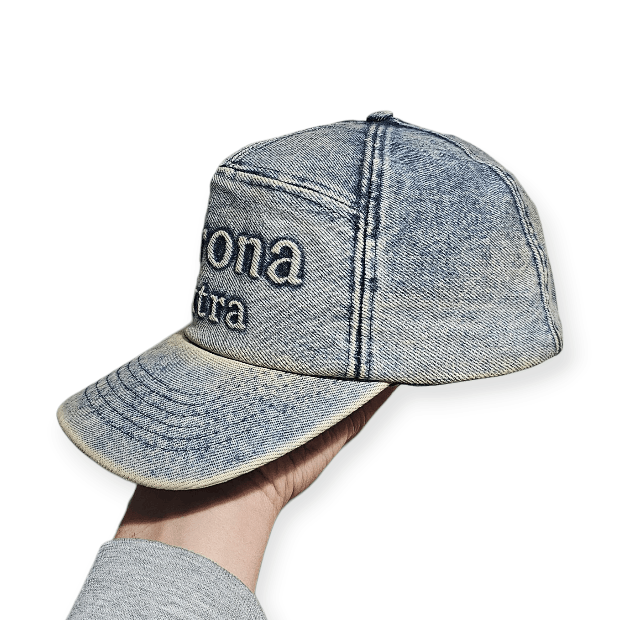 Vintage Corona Extra Beer Denim Hat Size ONE SIZE - 4 Thumbnail