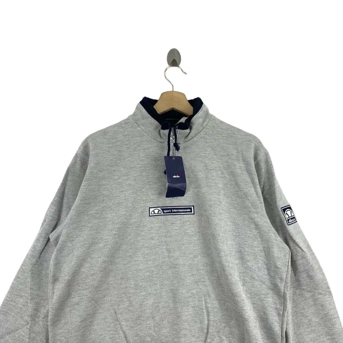 Ellesse Vintage ELLESSE PERUGIA ITALIA Center Logo Henley Sweater Size L / US 10 / IT 46 - 12 Thumbnail