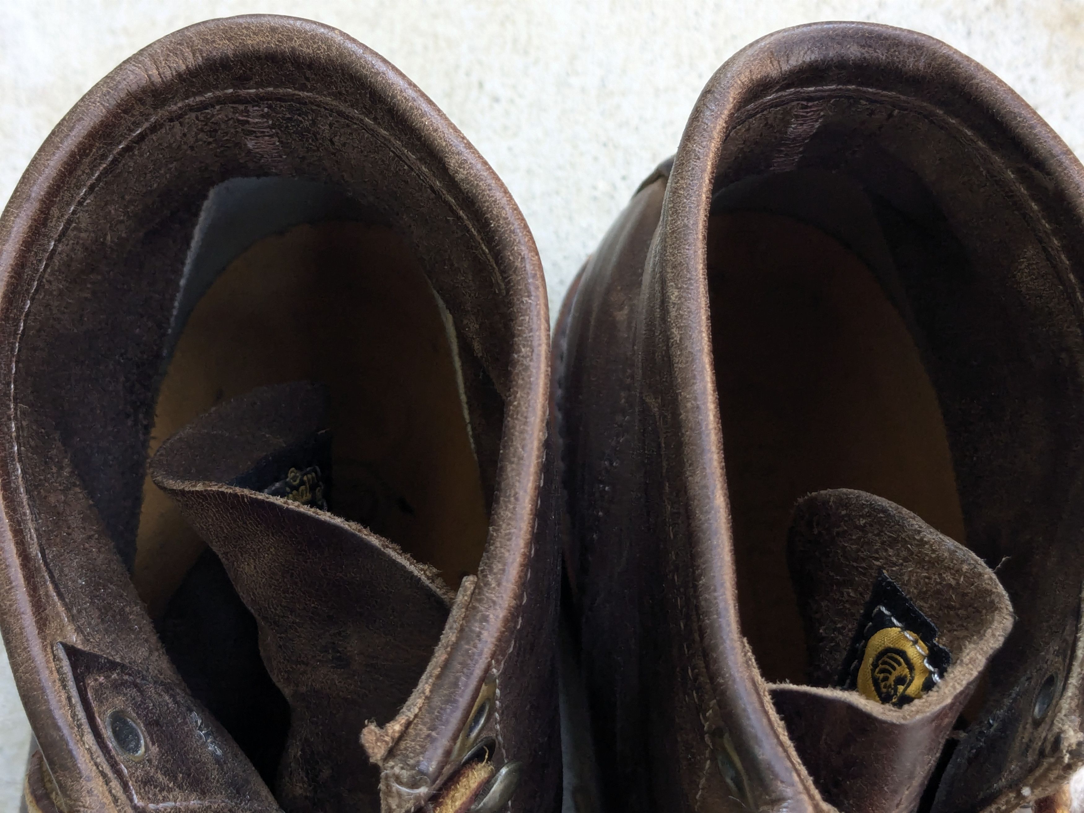 Chippewa × Vintage Chippewa Boots Brown 9.5 Leather Rubber Combat Work Vibram Size US 9.5 / EU 42-43 - 3 Thumbnail