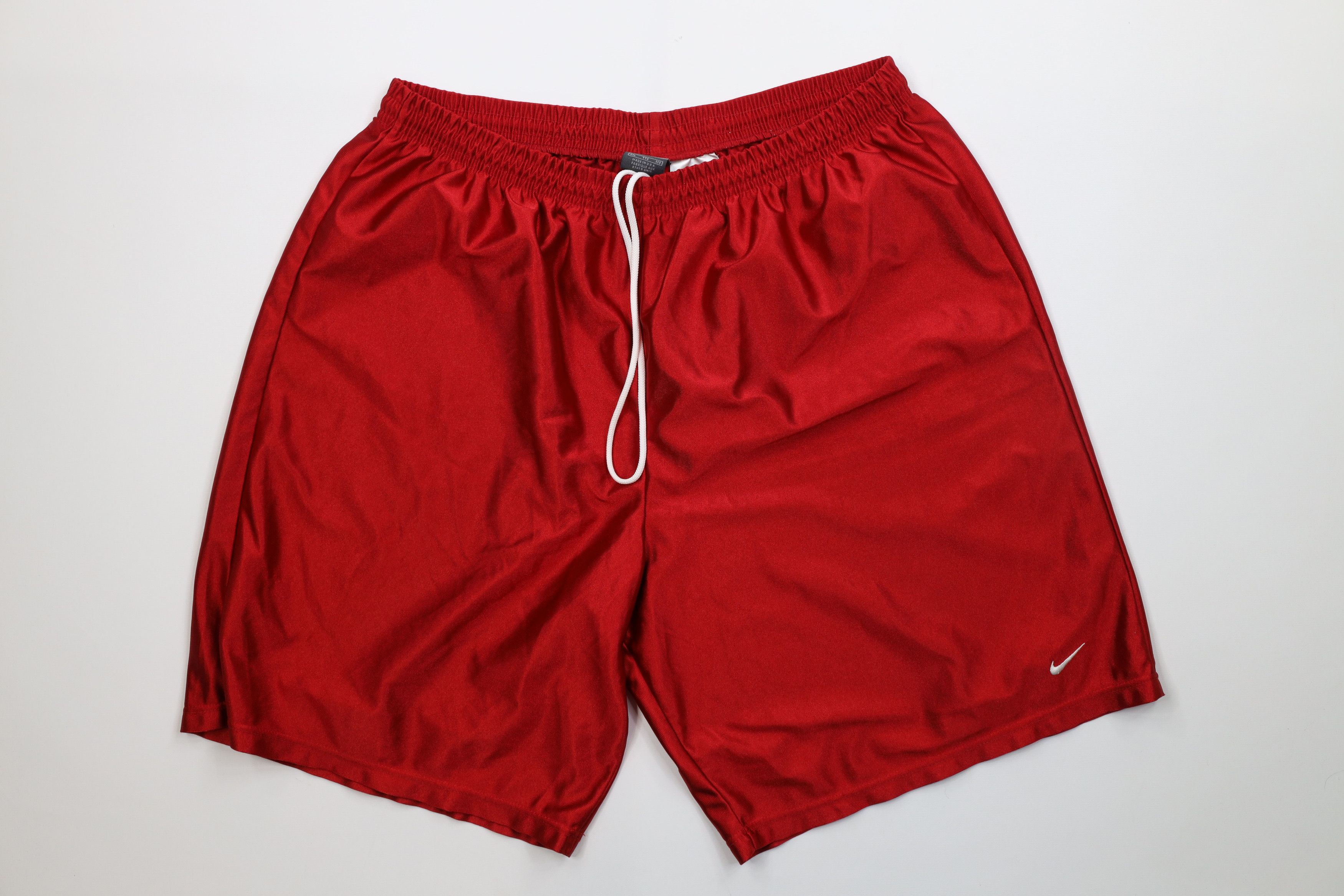 Nike Vintage 90s Y2K Nike Mini Swoosh Silky Basketball Shorts USA Size US 38 / EU 54 - 1 Thumbnail