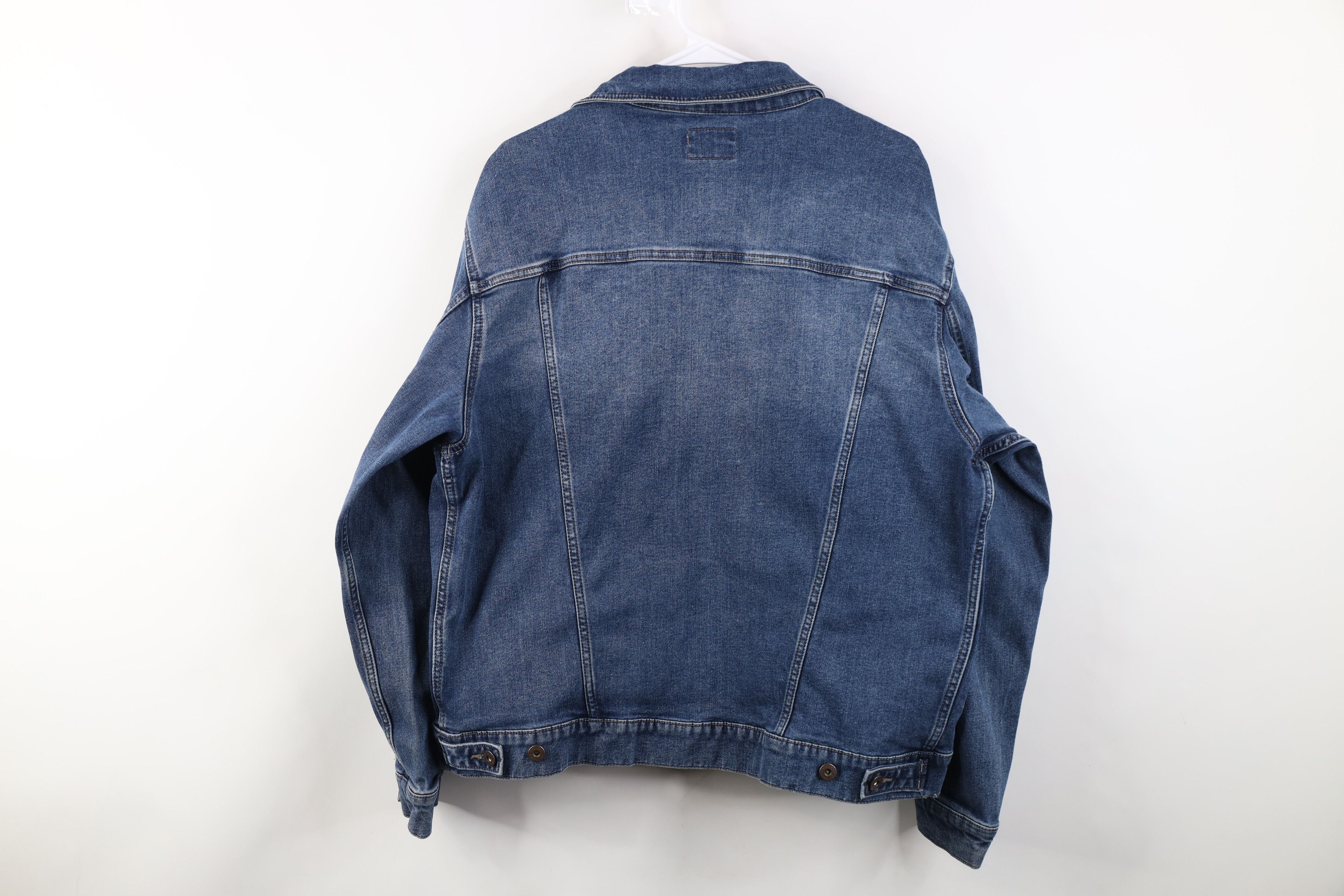 Wrangler Vintage Y2K Wrangler Denim Jean Trucker Jacket Blue Cotton Size US XL / EU 56 / 4 - 13 Thumbnail