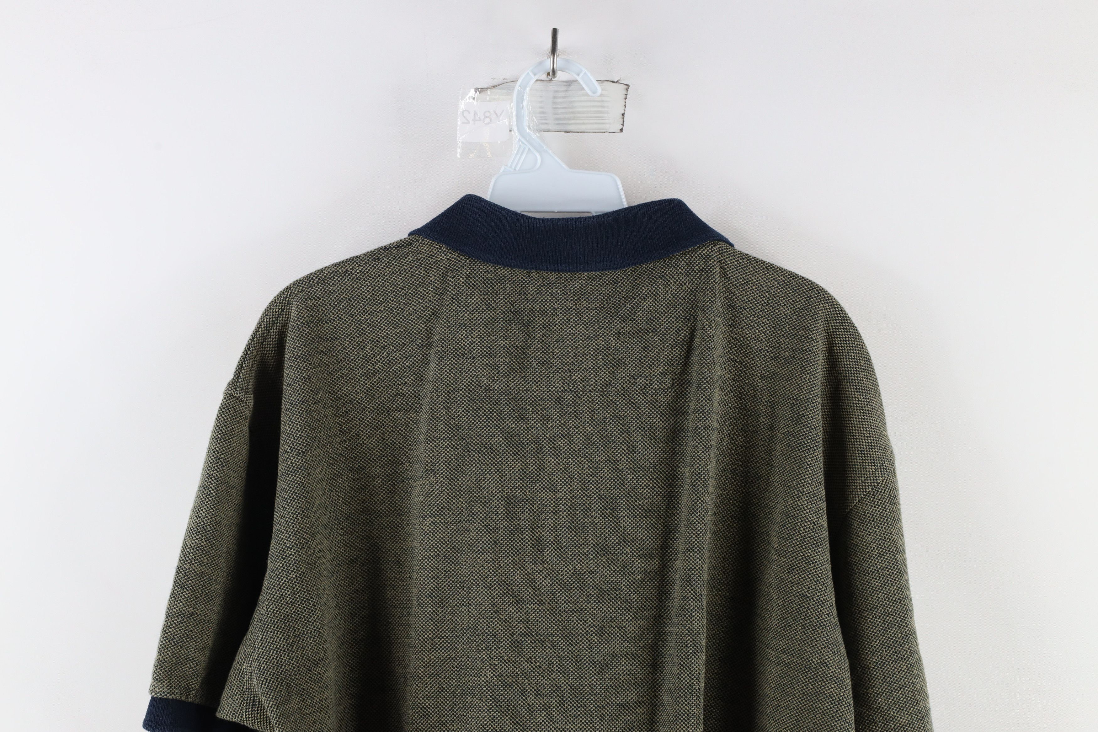 Vintage Vintage 90s Streetwear Waffle Knit Collared Golf Polo Size US L / EU 52-54 / 3 - 8 Thumbnail