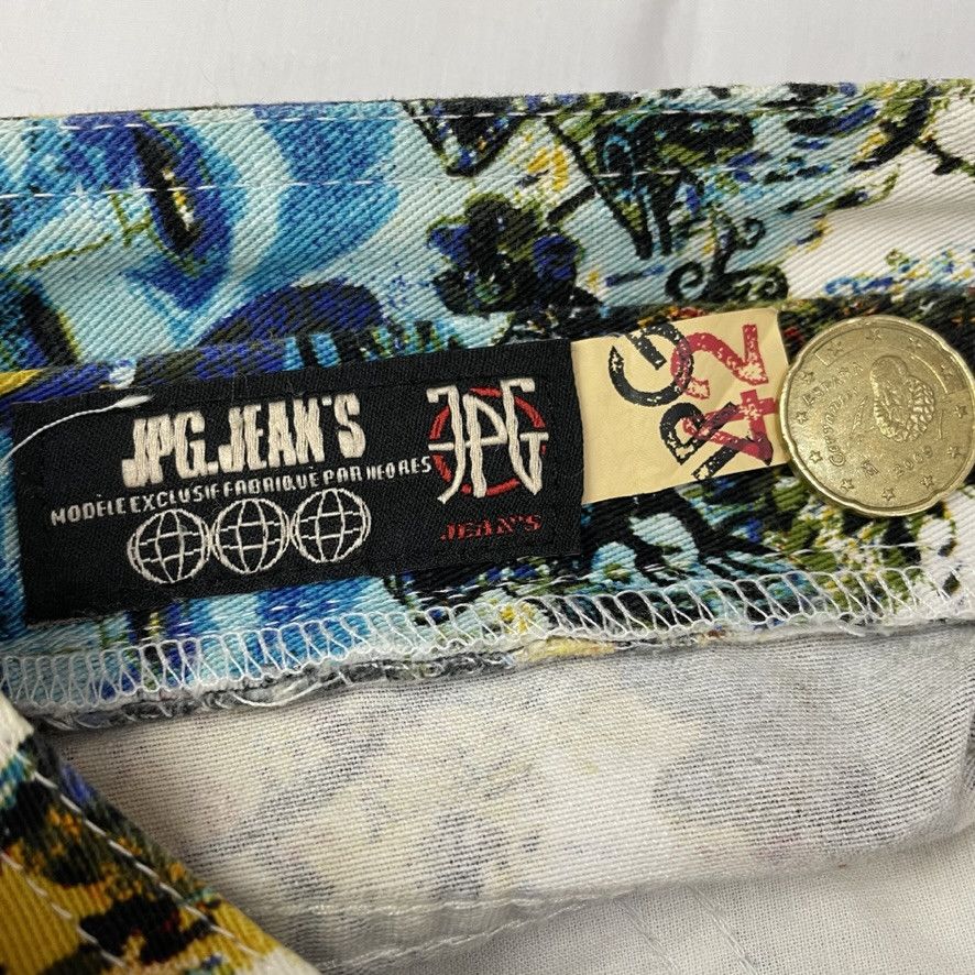 Jean Paul Gaultier SS2000 Jean Paul Gaultier Basquiat Print Jeans Pants Vintage Size US 32 / EU 48 - 7 Thumbnail