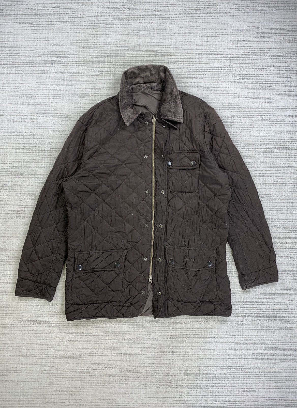 Barbour × Vintage Vintage Barbour Mat Barnes Quilted Jacket Size US XL / EU 56 / 4 - 6 Thumbnail