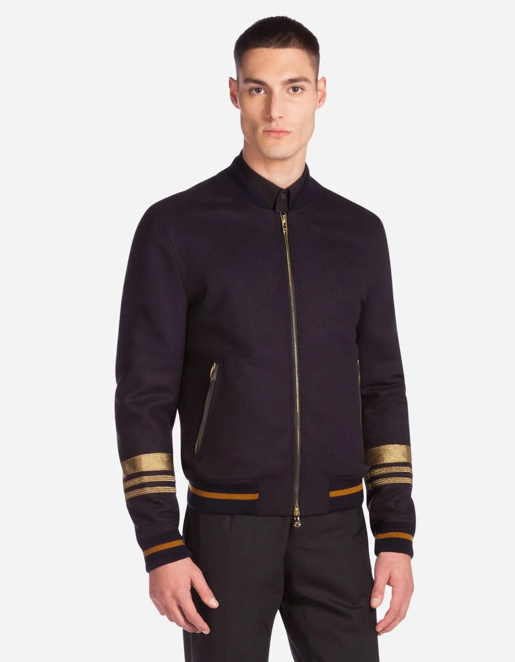 Dolce & Gabbana Men's Dolce & Gabbana Virgin Wool Blend Navy Jacket IT50 Size US M / EU 48-50 / 2 - 13 Thumbnail