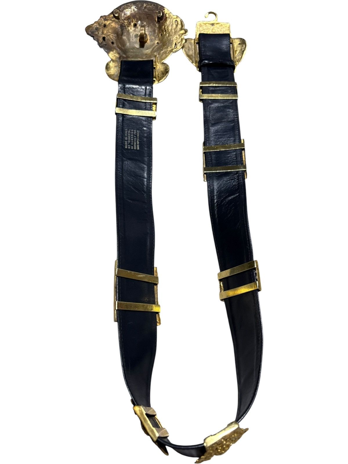 Roberta di Camerino 32 1970s Roberta di Camerino Gold Plated Buckle Western Belt Size 32 - 7 Thumbnail