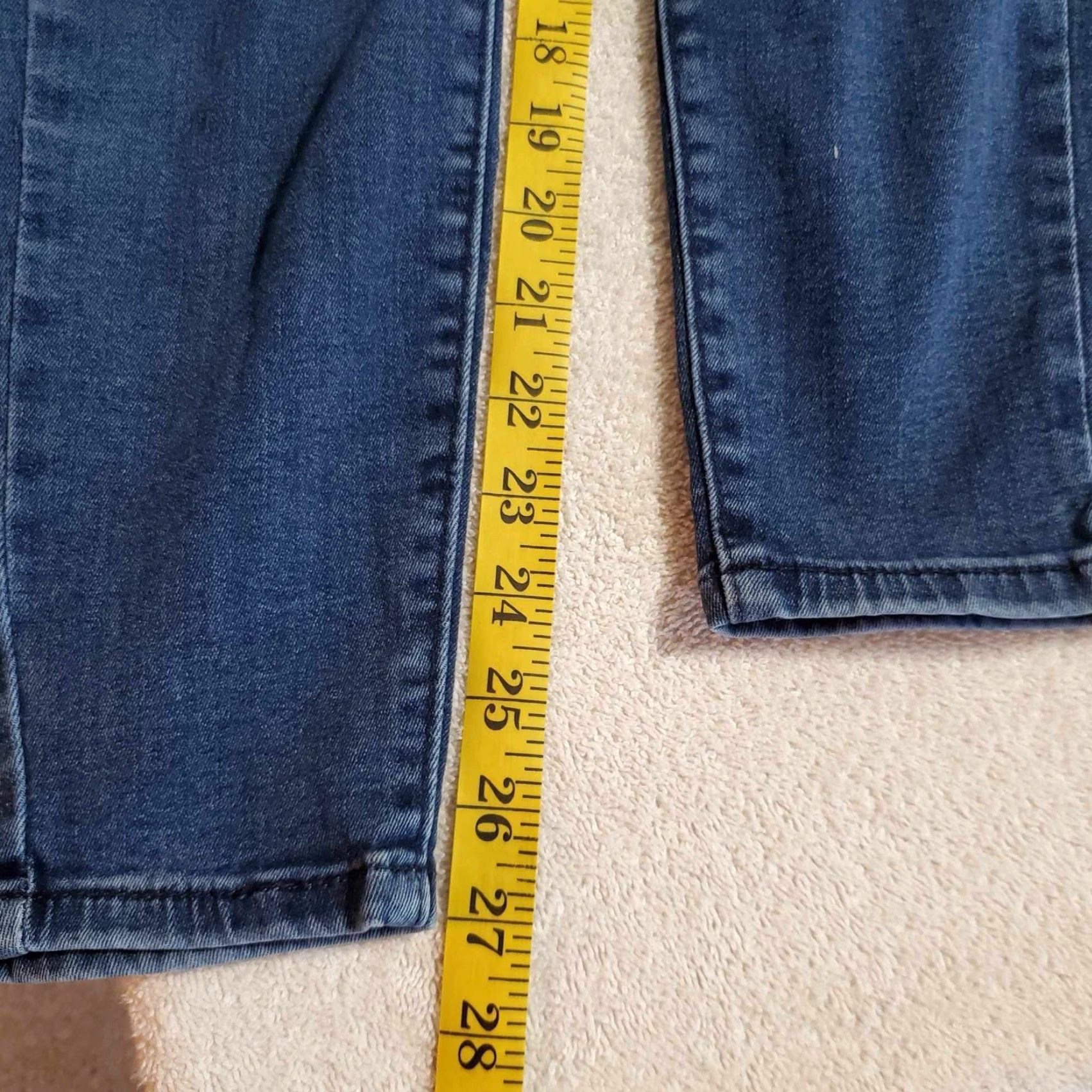 Denizen Levis Denizen Jeans Womens 12W-31 High Rise Super Skinny Blue Denim 26 X 27 Size 34" / US 12 / IT 48 - 6 Thumbnail