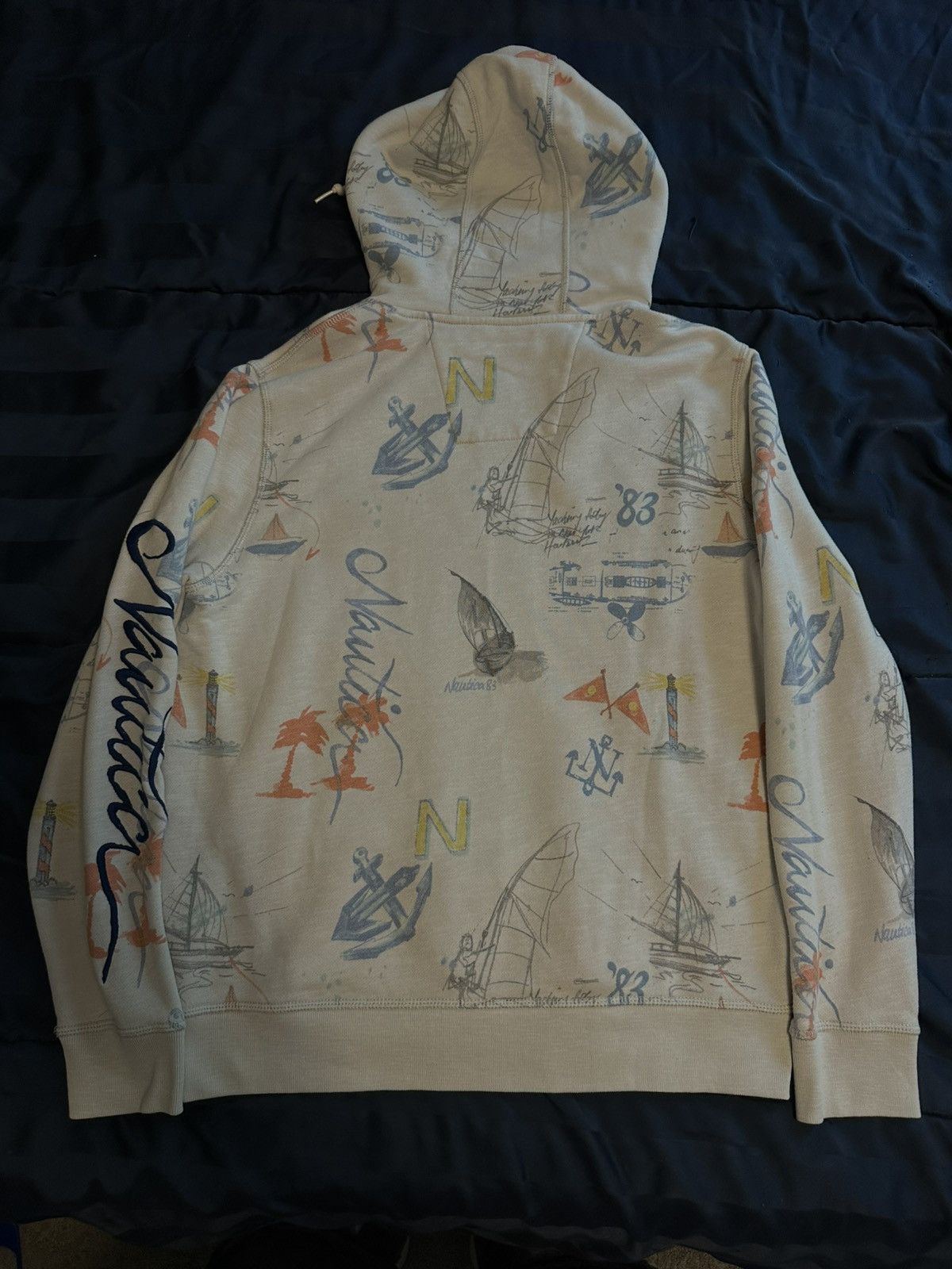 Nautica × Vintage Vintage Nautica Hoodie Size US M / EU 48-50 / 2 - 4 Thumbnail