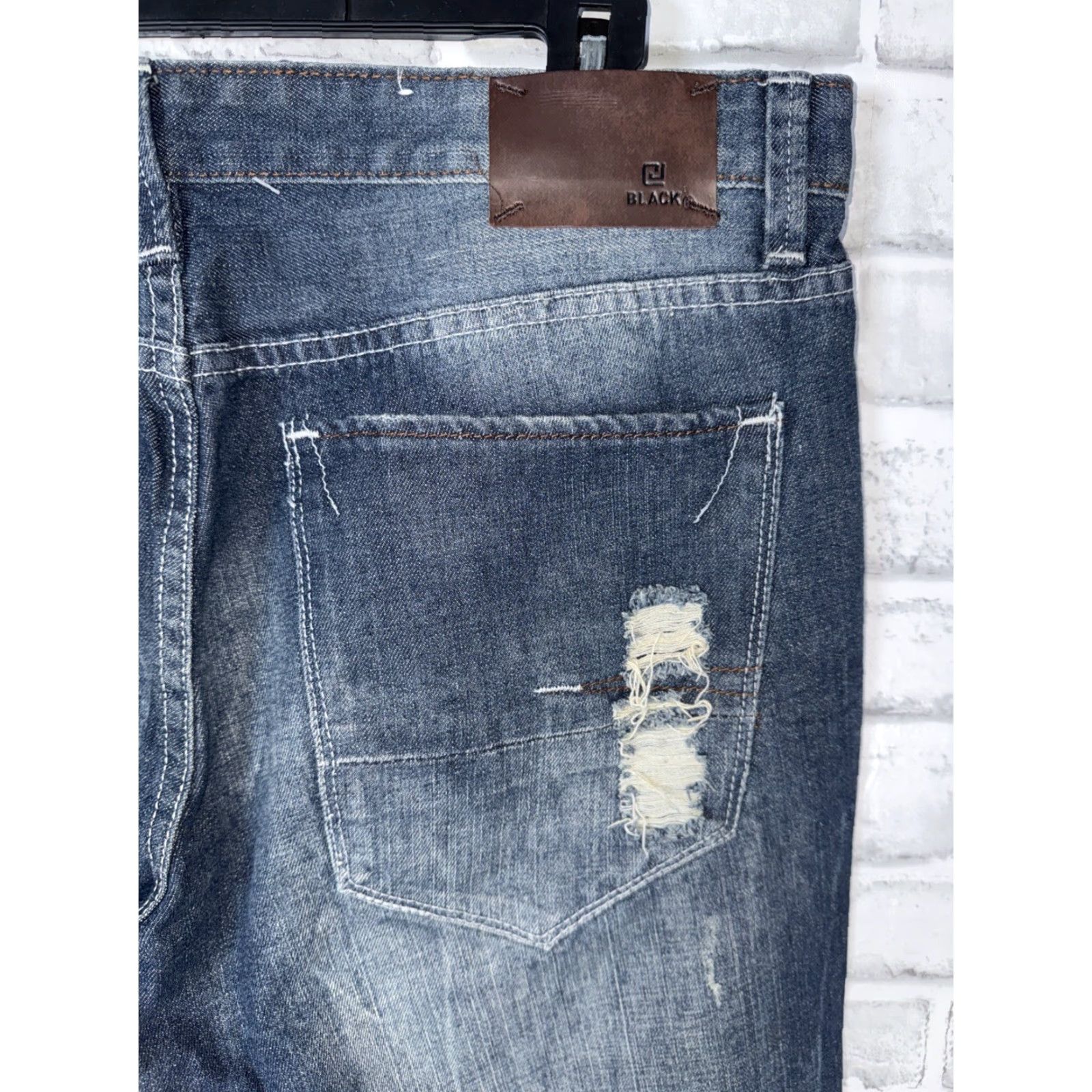 Vintage VINTAGE CJ BLACK Jeans Slouch Fit Tapered Leg Men 34x30 Blue Size US 34 / EU 50 - 6 Thumbnail