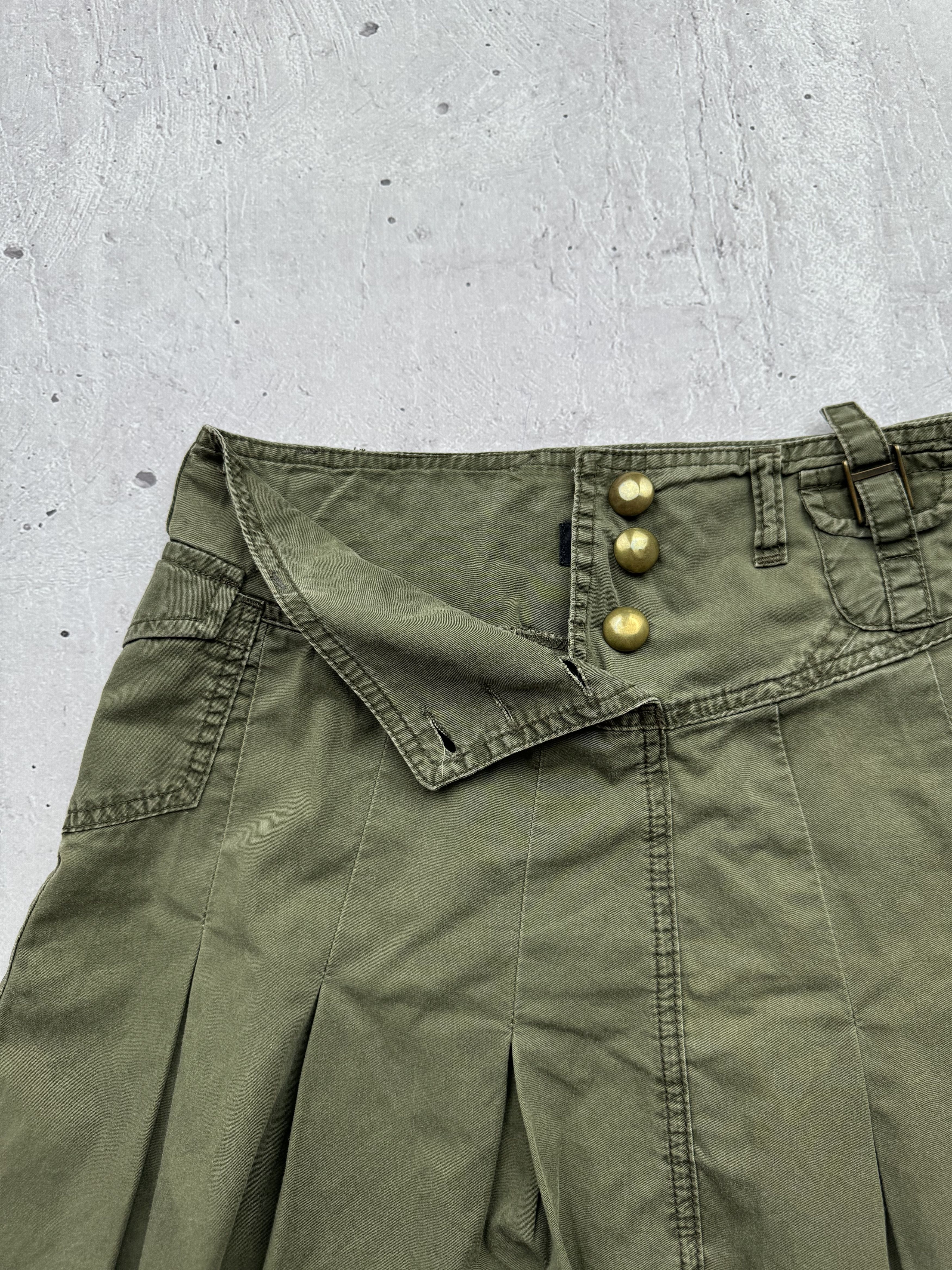 Japanese Brand × Seditionaries × Vintage Vintage Cargo Flared Mini Skirt Size 27" / US 4 / IT 40 - 5 Thumbnail
