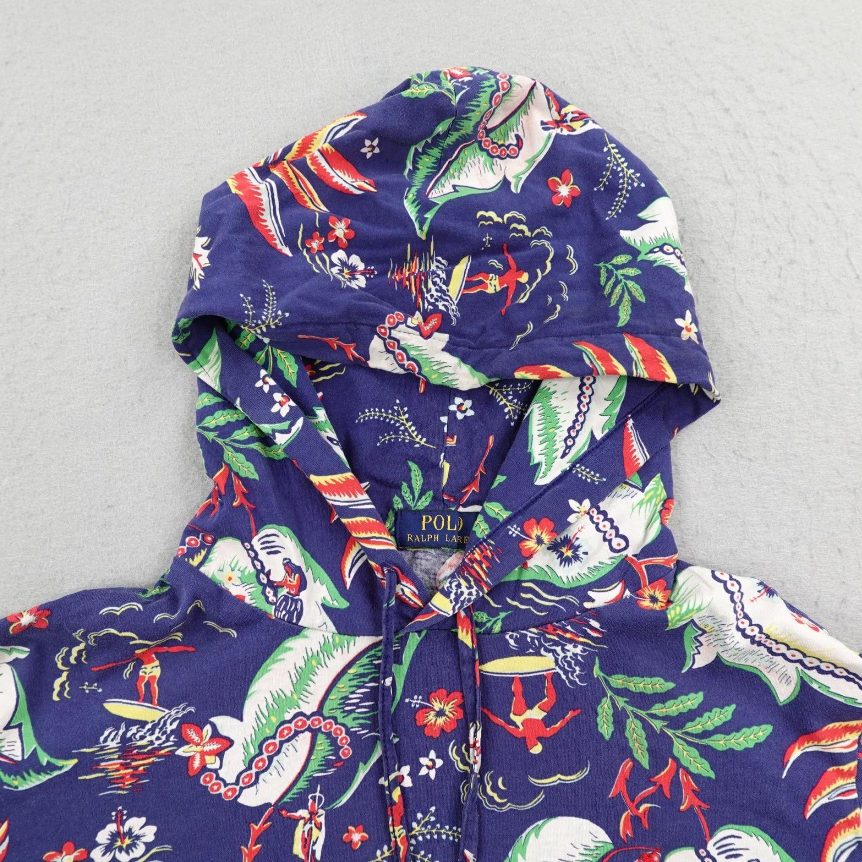 Polo Ralph Lauren Polo Ralph Lauren Hoodie Mens Large Blue Hawaiian Surf Pullover Aloha Sweater Size US L / EU 52-54 / 3 - 2 Thumbnail