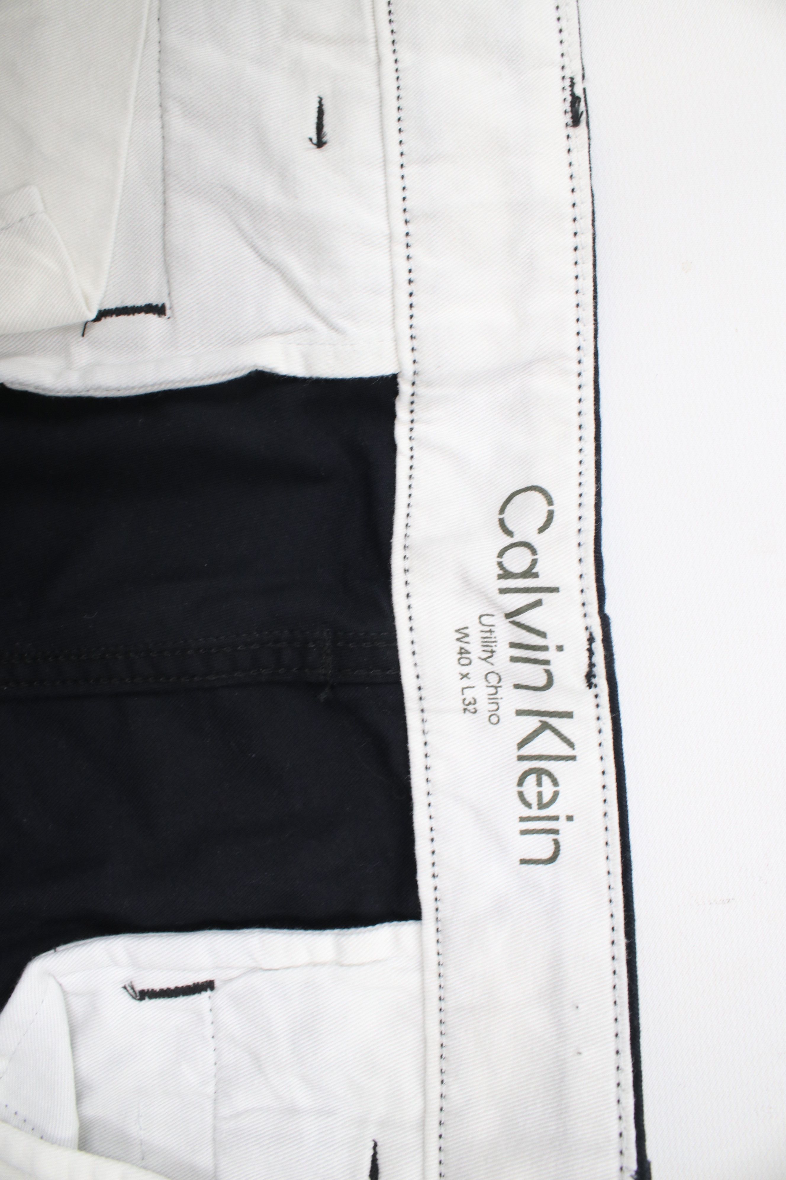 Calvin Klein × Vintage Deadstock Vintage Y2K Calvin Klein Utility Chino Pants Black Size US 40 / EU 56 - 9 Thumbnail