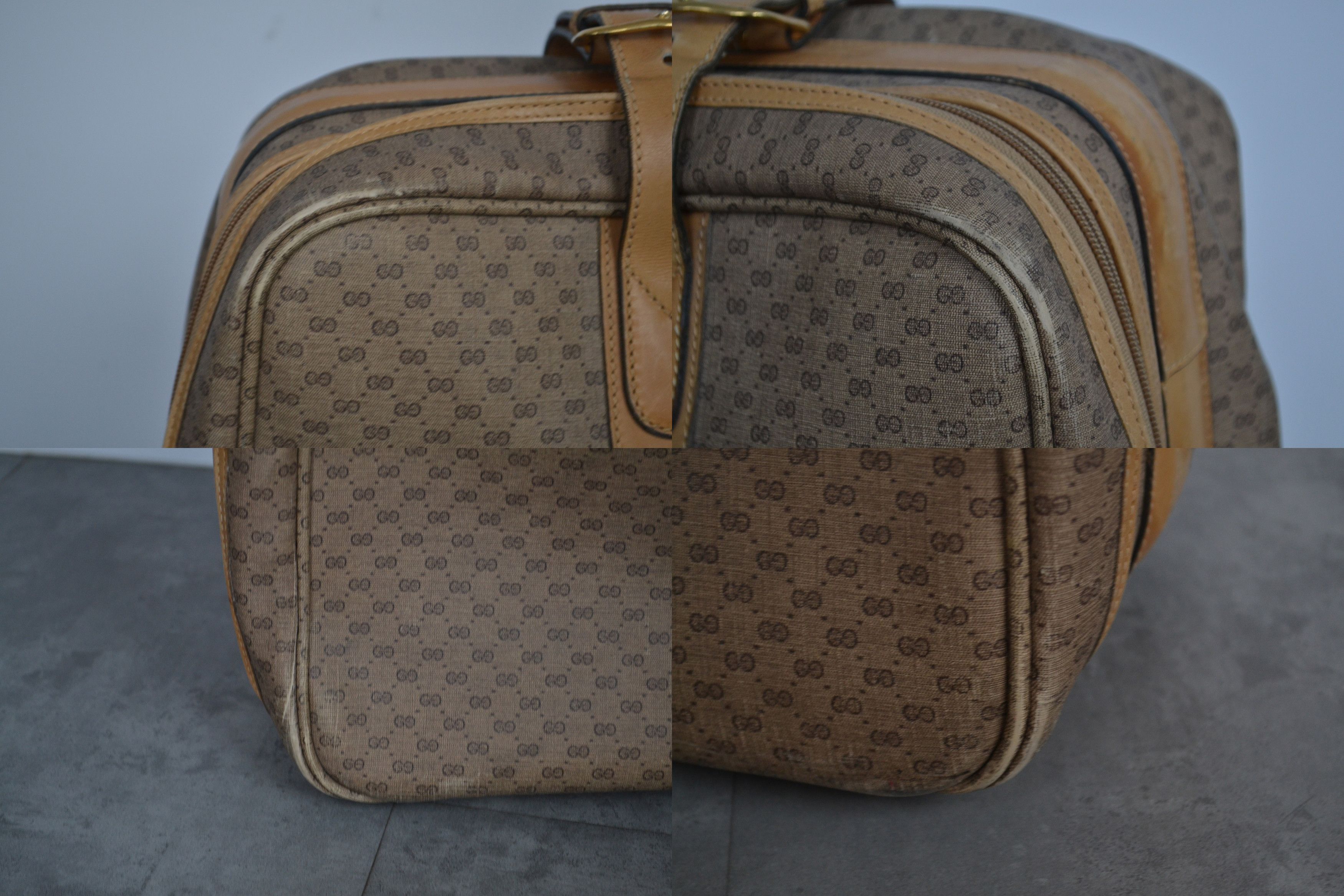 Gucci GUCCI Luggage Bag Monogram GG Logo Suitcase Brown Leather Size ONE SIZE - 11 Thumbnail