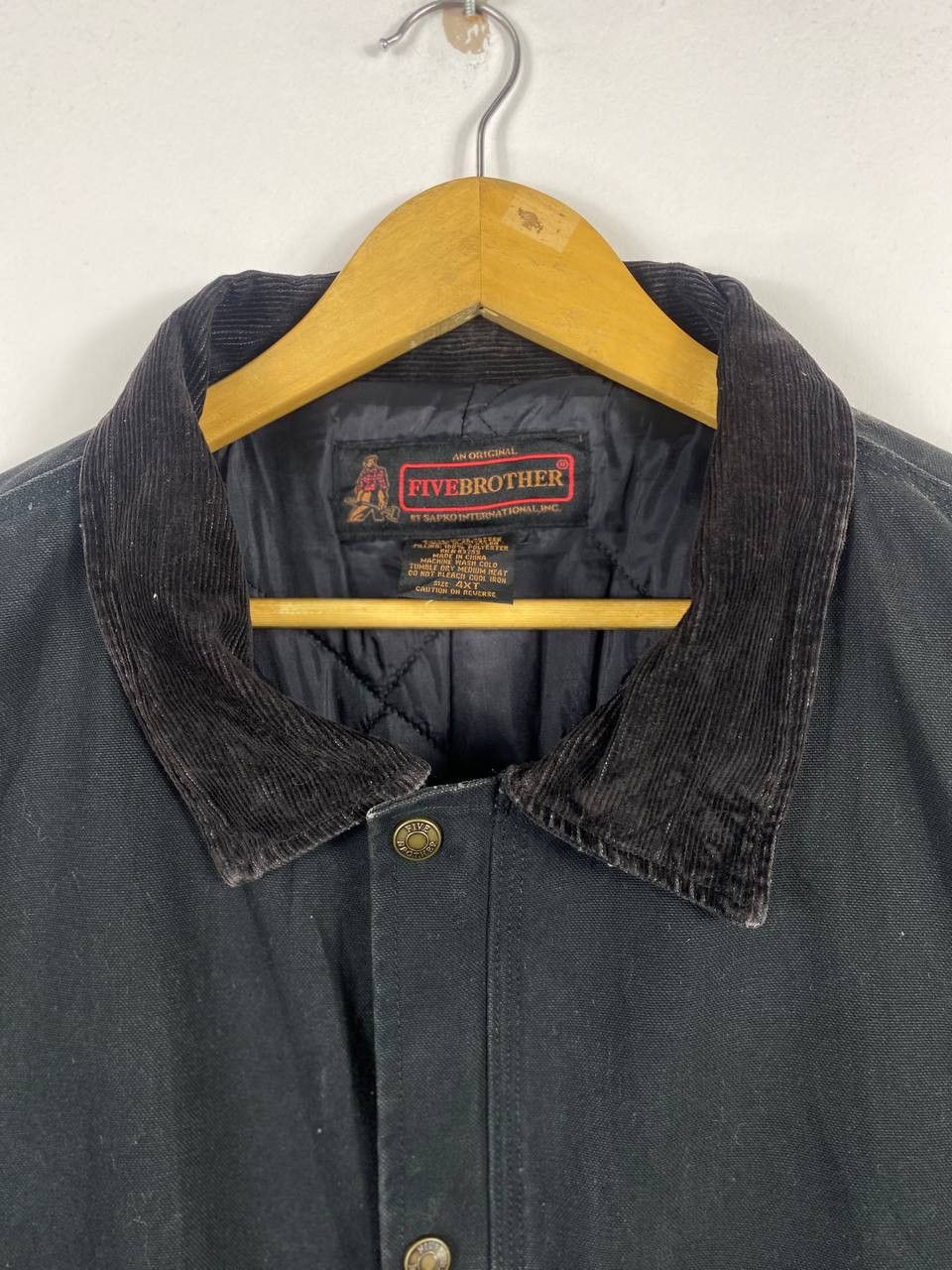 FiveBrother vintage five brothers chore jacket quilted lining sunfaded Size US XXL / EU 58 / 5 - 2 Thumbnail