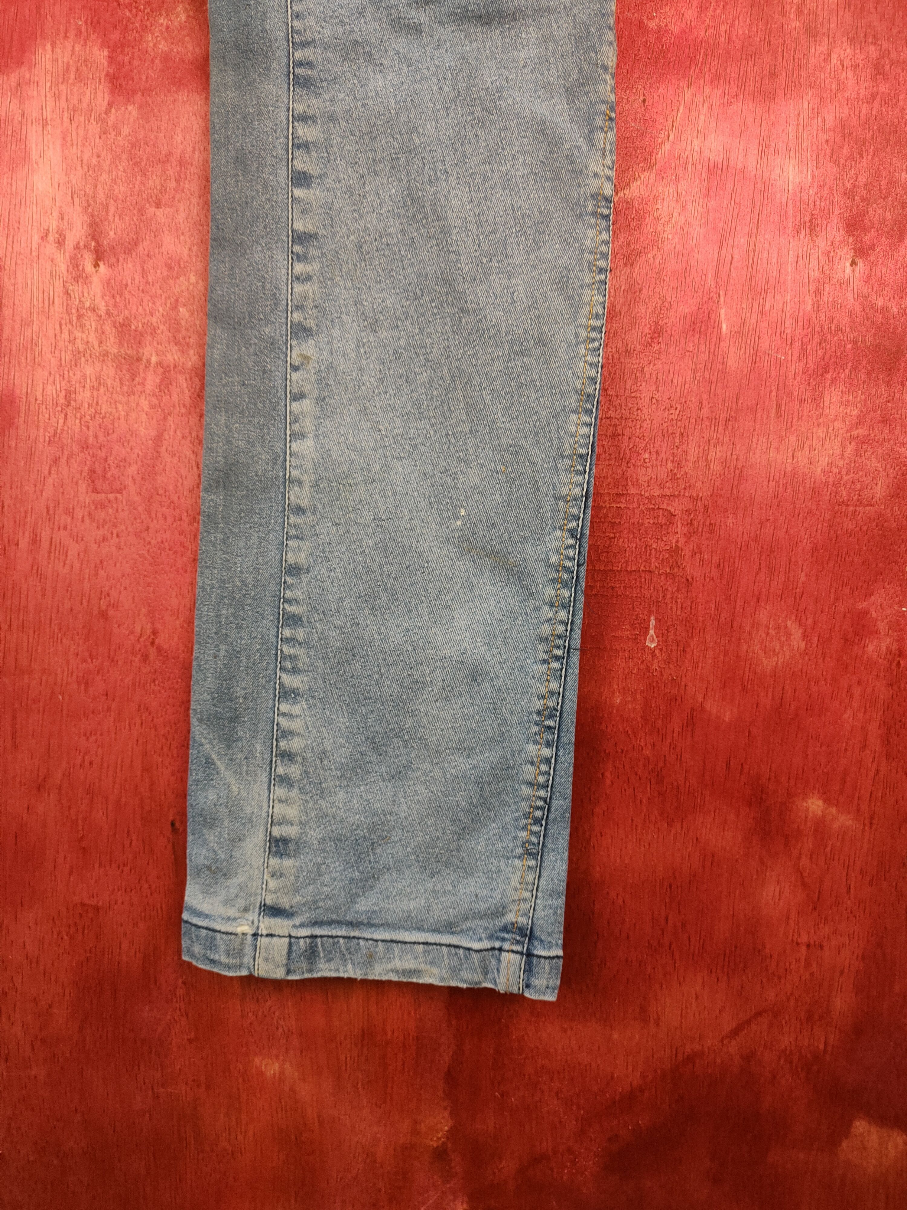 Japanese Brand FieldCore Blue Faded Distressed Ripped Jeans #S2018 Size US 33 - 12 Thumbnail