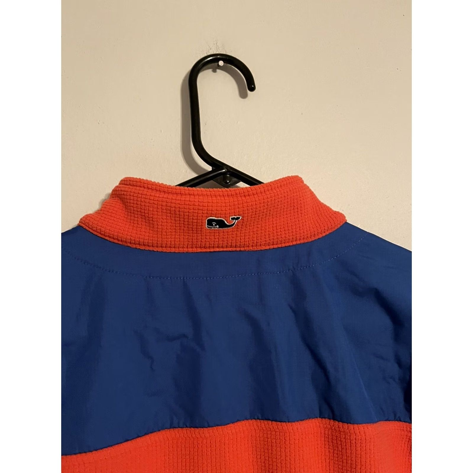 Vineyard Vines Vineyard Vines Windcrest Grid Fleece 1/4 Zip Pullover Jacket Mens XL Orange Jacket Size US XL / EU 56 / 4 - 4 Thumbnail