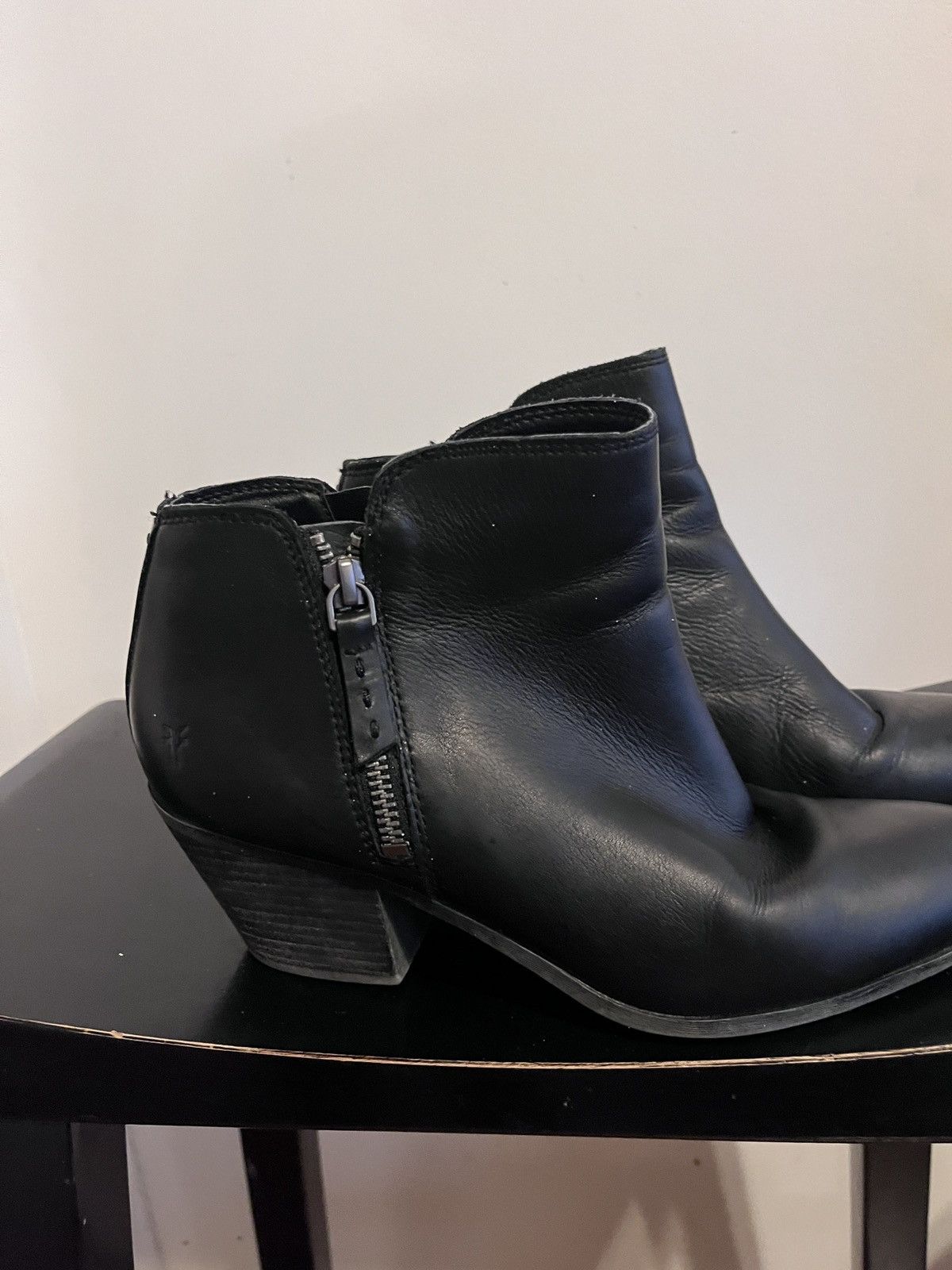 Frye Frye Black Leather Booties Size US 8.5 / IT 38.5 - 5 Thumbnail