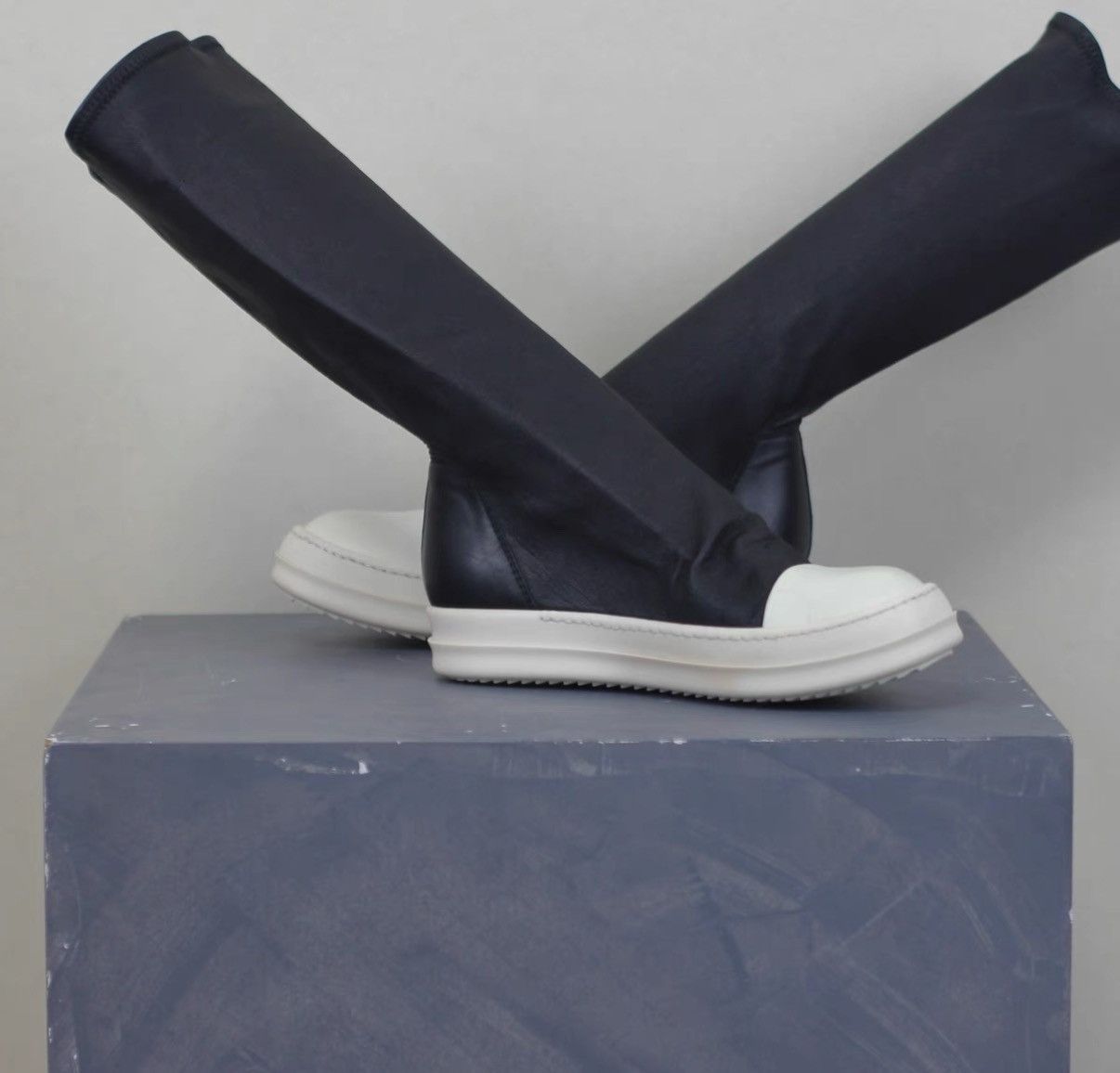 Rick Owens Rick Owens Mainline Lambskin "God" Boots/Long Boots (Unisex) Size US 5 / IT 35 - 4 Thumbnail