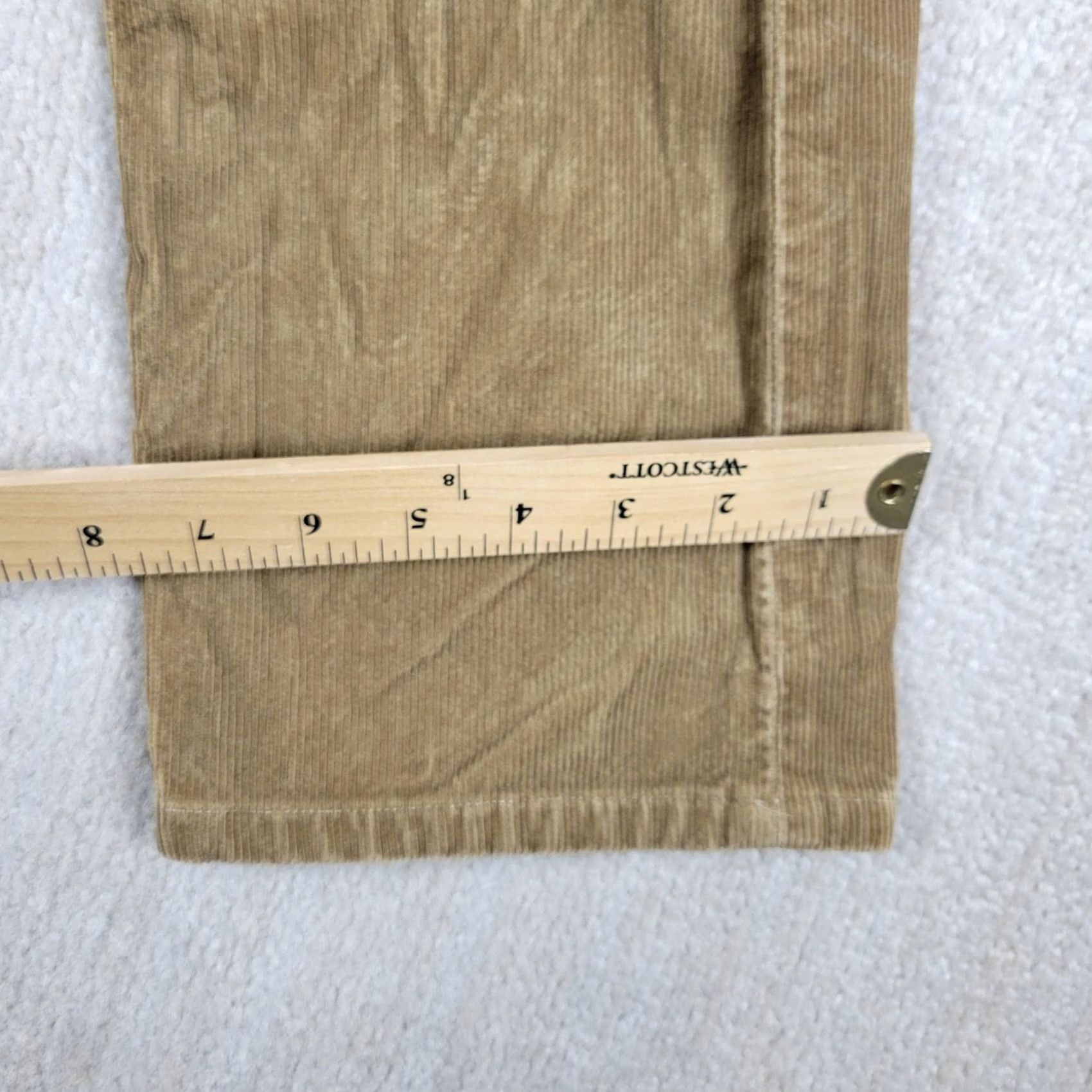 Buck Mason Buck Mason Pants Mens 31x34 Brown Corduroy Craftsman Ford Stretch Straight Flat Front Casual Size US 31 - 6 Thumbnail