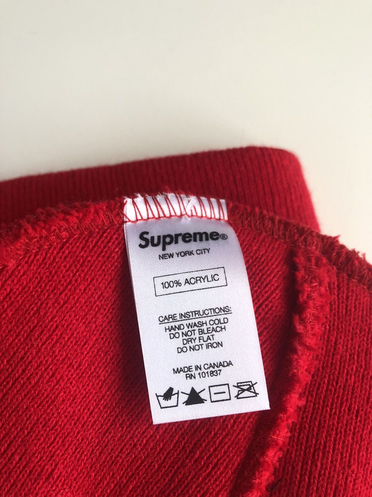 Supreme Supreme BLANK Beanie RED Size ONE SIZE - 3 Thumbnail