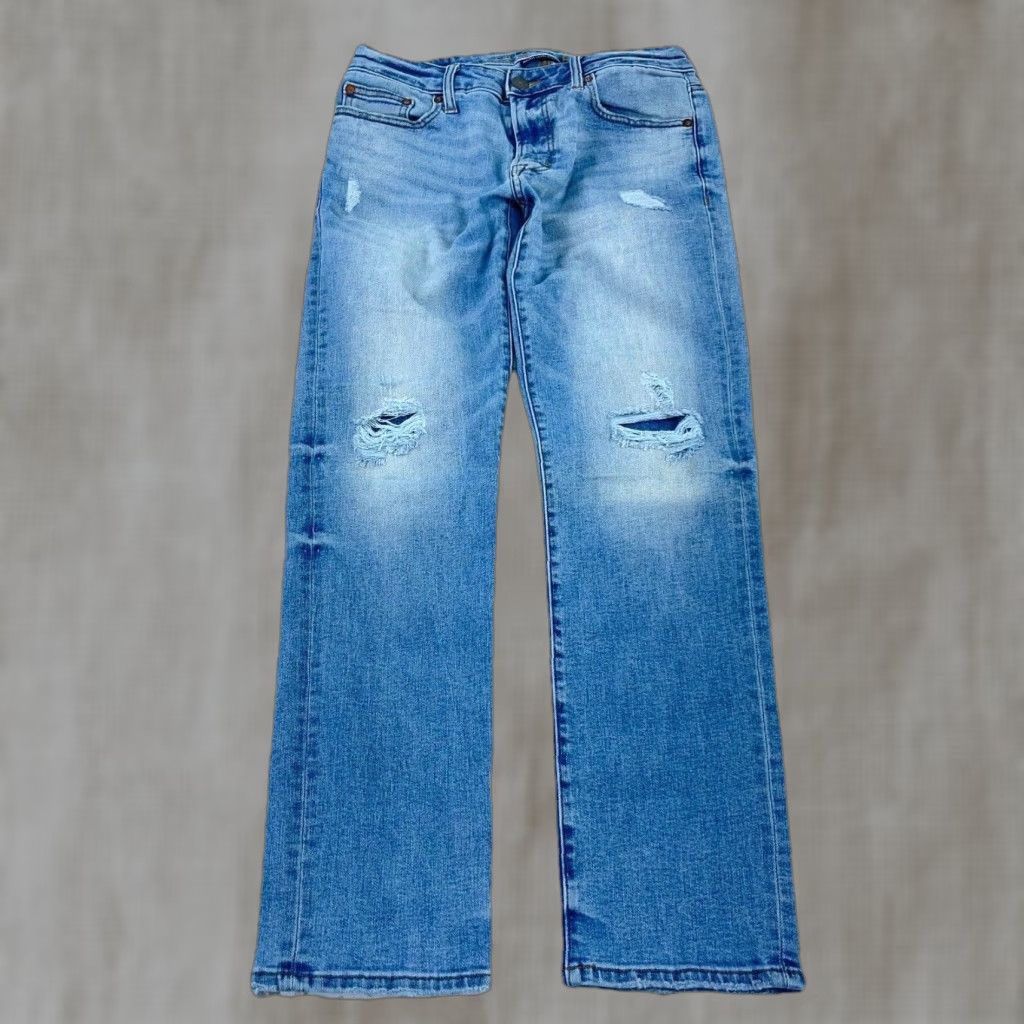American Eagle Outfitters American Eagle Outfitters Jeans Men 30x30 Slim Straight Leg Blue Denim 5-Pocket Belt Loops Distressed? No. Classic Skater Preppy - 90s Modern N/A Size US 30 / EU 46 - 1 Thumbnail