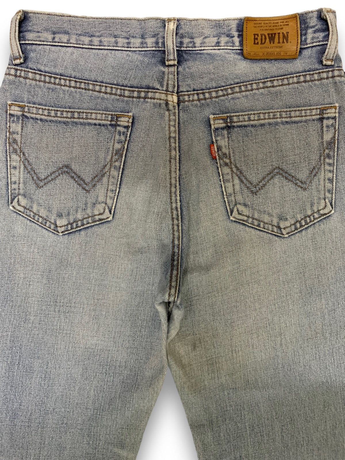 Edwin Vintage Edwin XJeans 400 Flared Bell Bottom Distressed Jeans Size US 28 / EU 44 - 12 Thumbnail