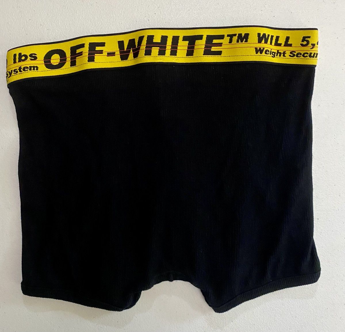 Off-White Off-White Industrial Tape Black Stretch Cotton Boxers S Size 30 - 4 Thumbnail