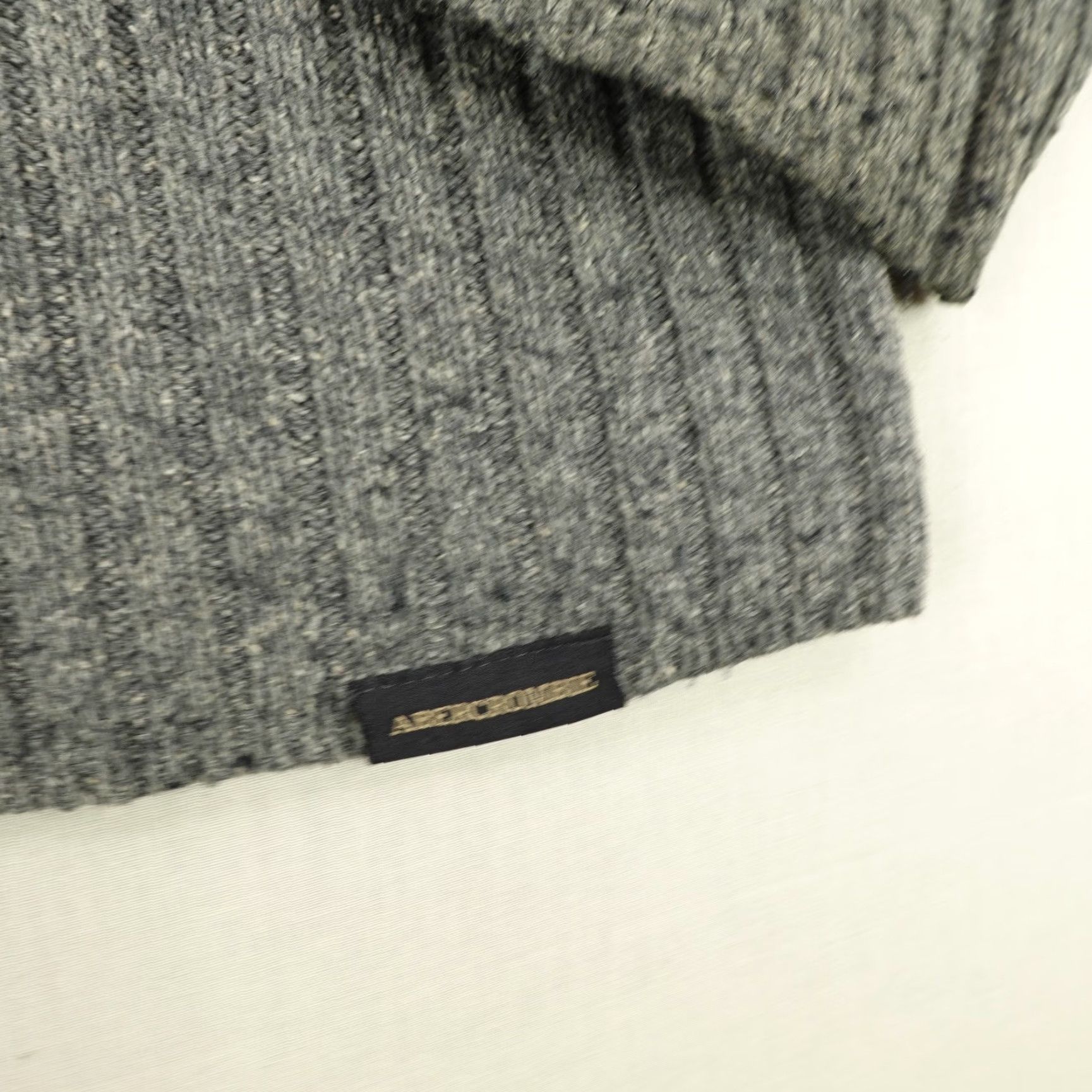 Abercrombie & Fitch VINTAGE Abercrombie & Fitch Sweater Shirt Mens XL Gray Wool Blend Pullover Cable-Knit Crew Neck 1980s 90s Mens Size US XL / EU 56 / 4 - 4 Thumbnail