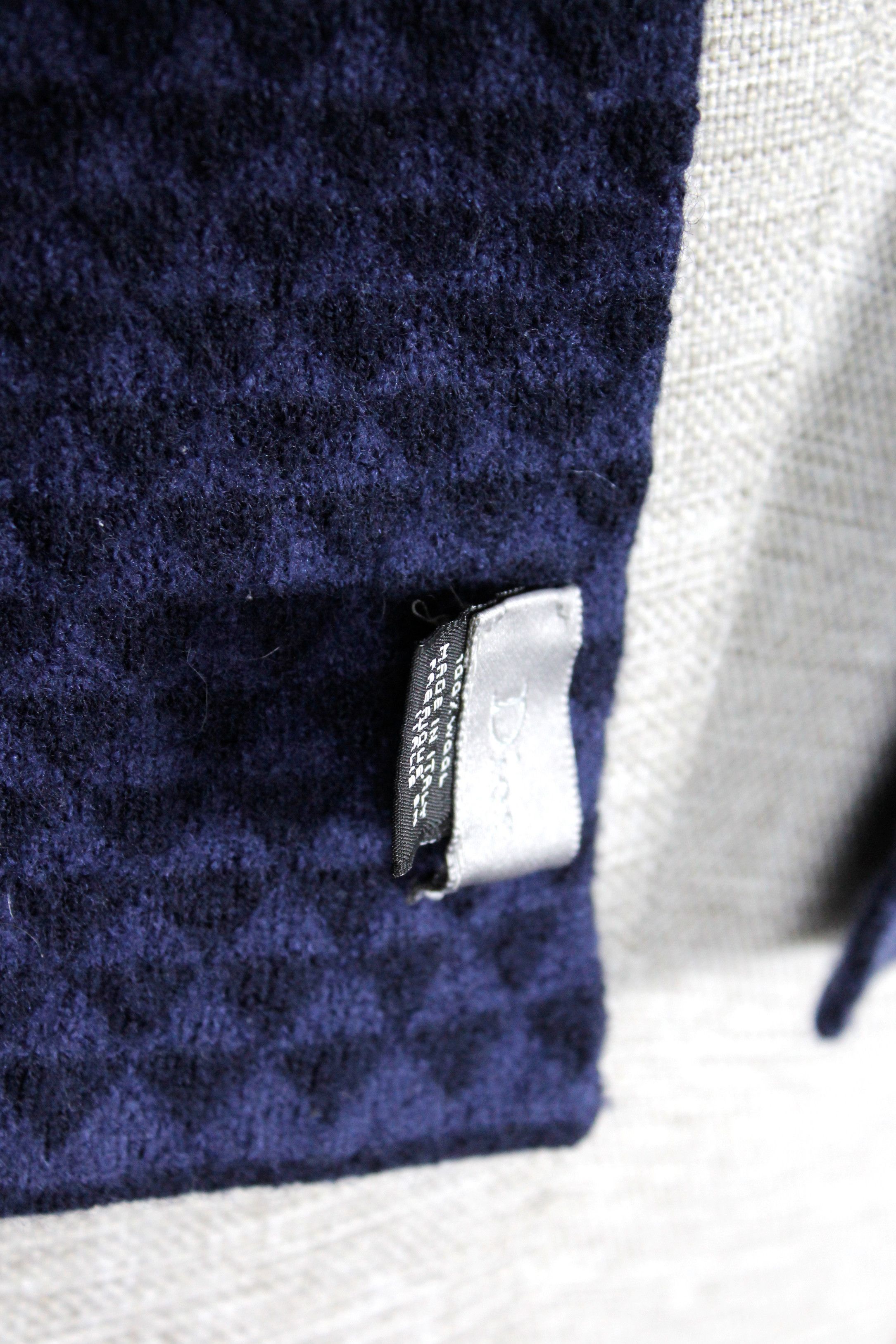 Dior Dior Homme Wool Navy Scarf Size ONE SIZE - 7 Thumbnail