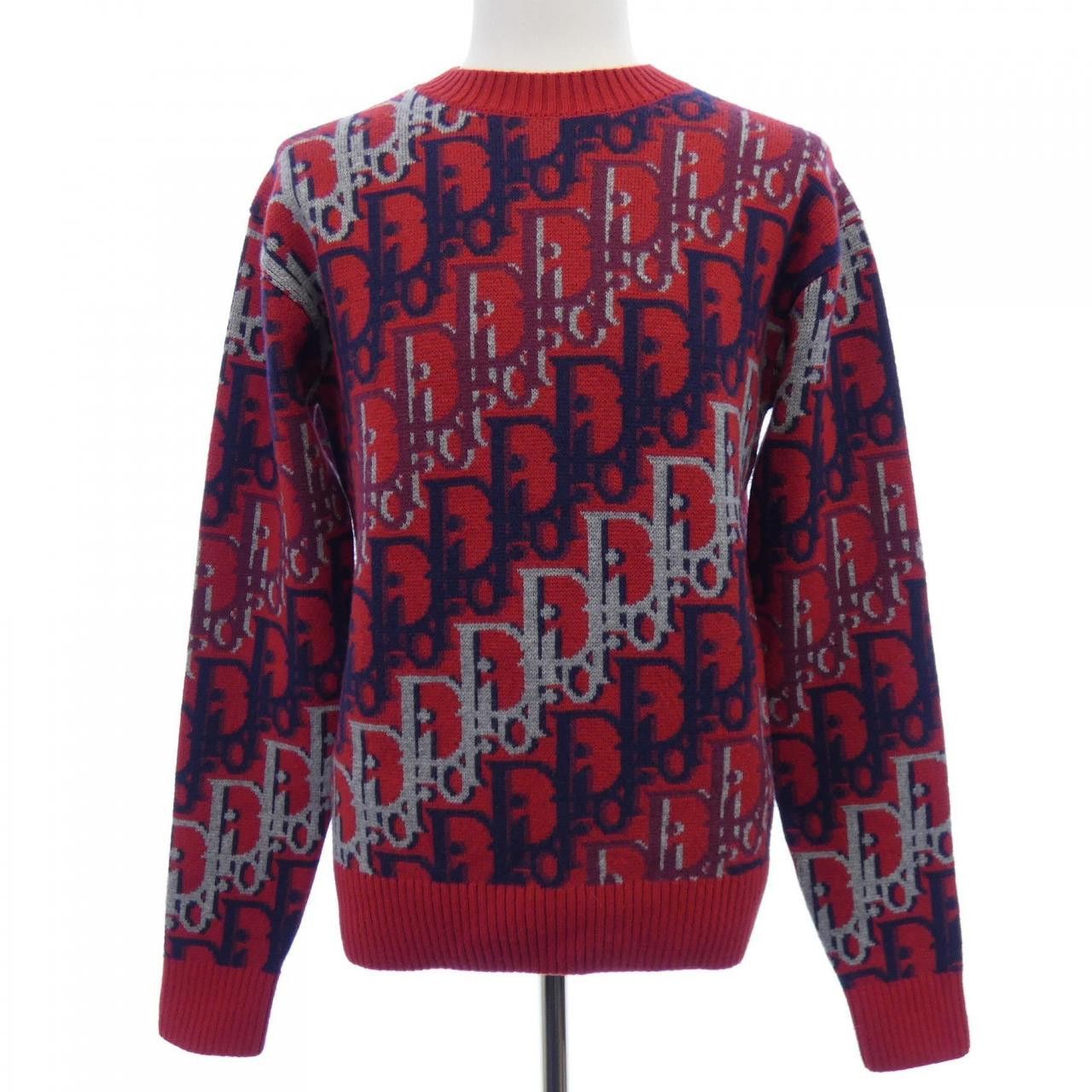 Dior Dior Dior Dior Oblique Wool Jacquard Knit Textile Tops 683M688A2026 DUTY FREE for USA Size ONE SIZE - 1 Thumbnail