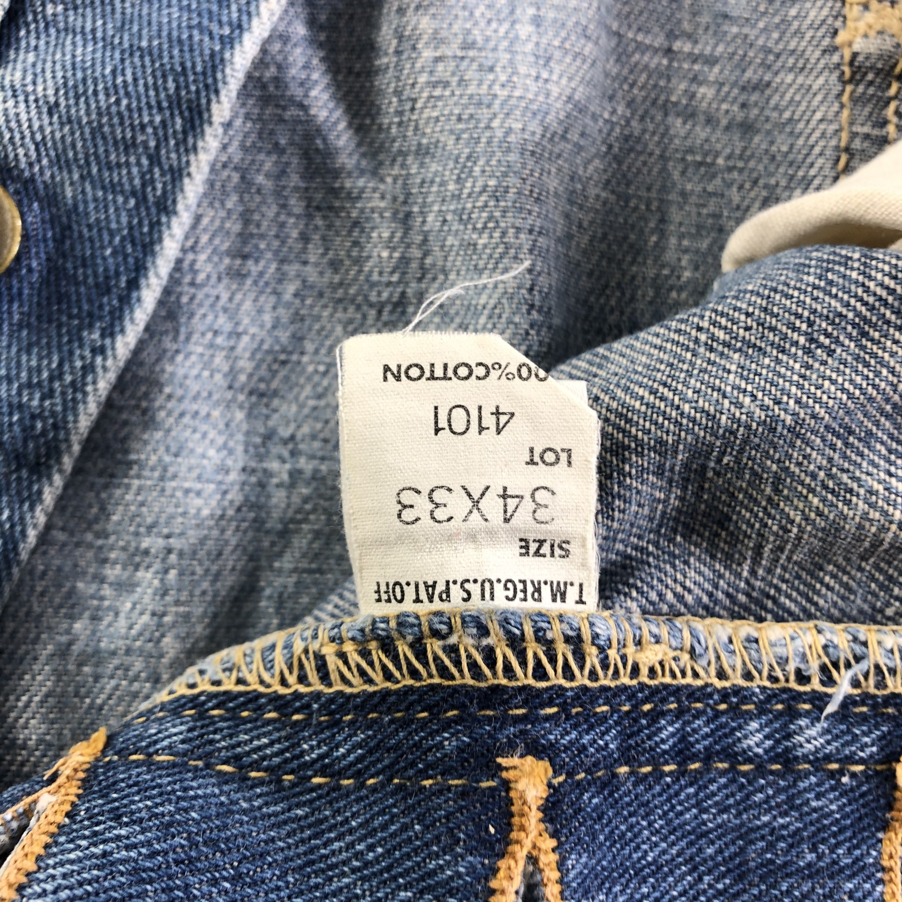 Lee Vintage Blue Wash Lee Selvedge Jeans-JM3660 Size US 33 - 11 Thumbnail