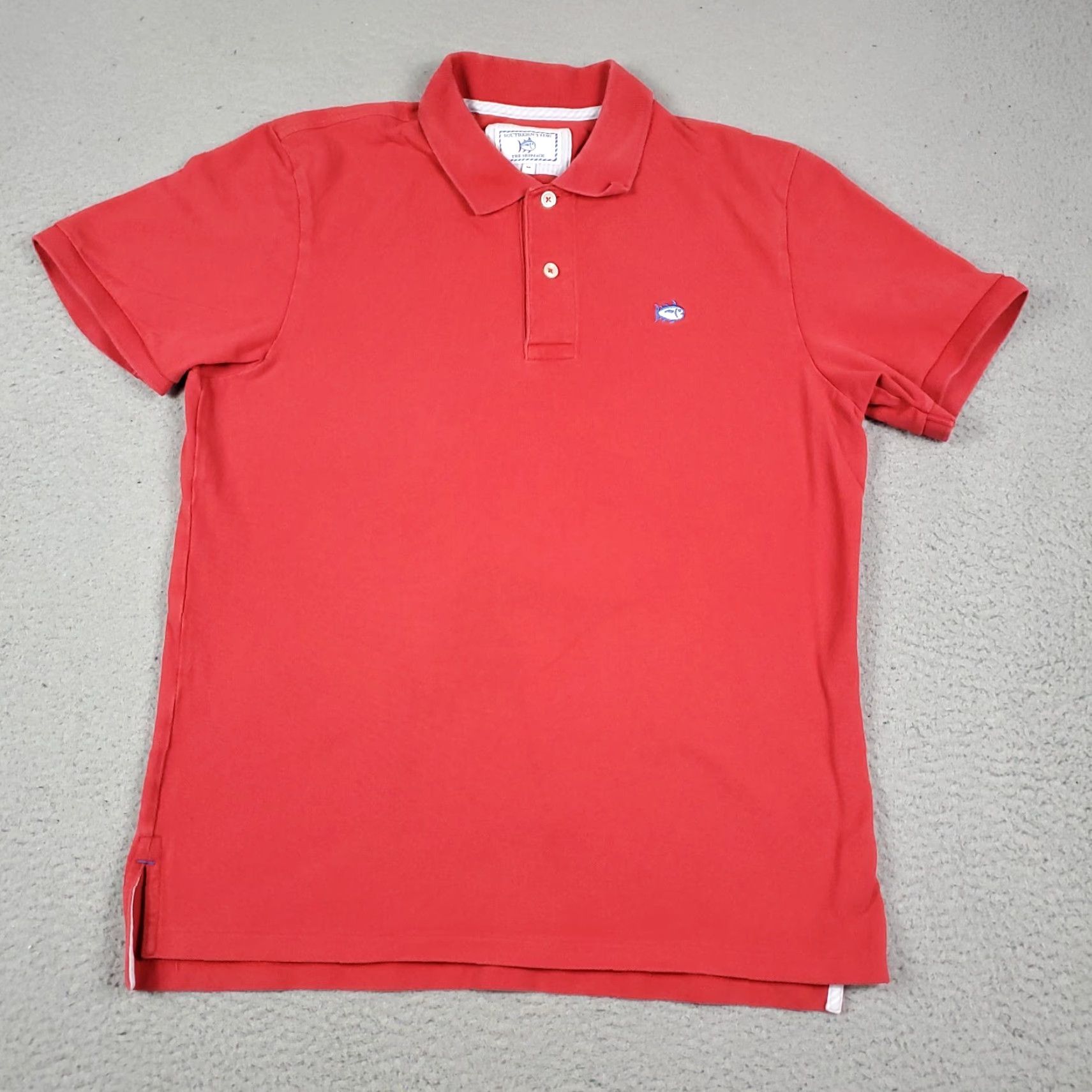 Southern Tide VINTAGE Southern Tide Polo Shirt Men Short Sleeve Size M Red Solid Button Collar 100% Cotton Size US M / EU 48-50 / 2 - 3 Thumbnail