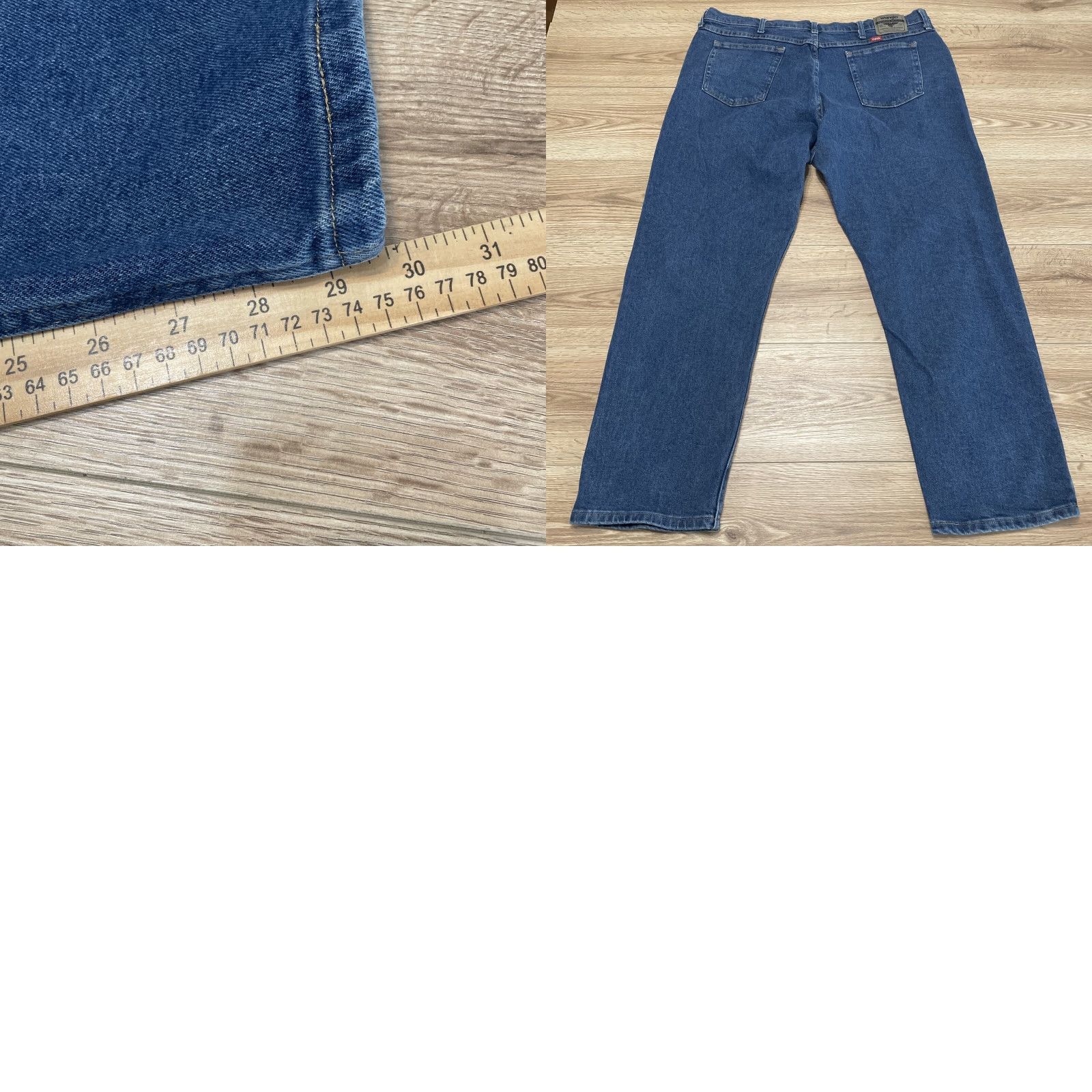 Wrangler VINTAGE Wrangler Men's Jeans Relaxed Fit 42x30 Blue Cowboy Denim Cotton Blend 90s Straight Size US 42 / EU 58 - 8 Thumbnail