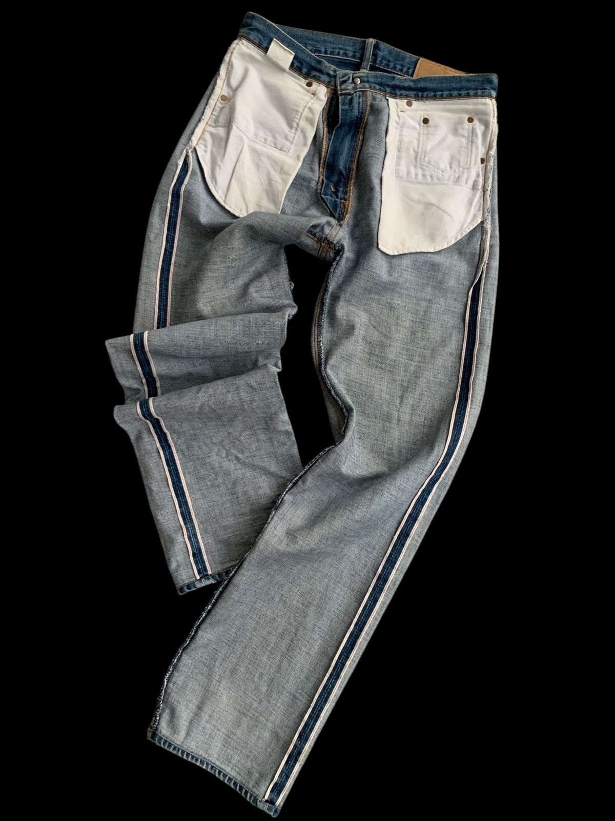 Japanese Brand Vintage Levi's J22 Selvedge Distressed Denim Made In Japan Size US 32 / EU 48 - 16 Thumbnail