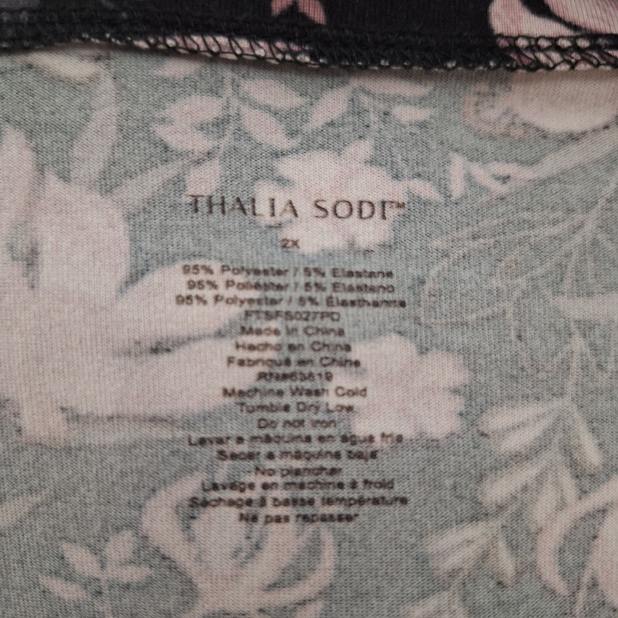 Other Thalia Sodi Black Pink Floral Lace Trim Chemise Nightgown 2X Size XXL / US 16-18 / IT 52-54 - 4 Thumbnail