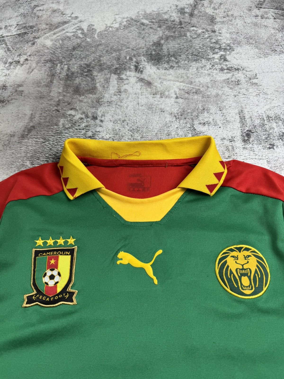 Puma × Vintage Cameroon Africa National Vintage Home Puma Soccer Football T Shirt Jersey Tee Size US S / EU 44-46 / 1 - 7 Thumbnail