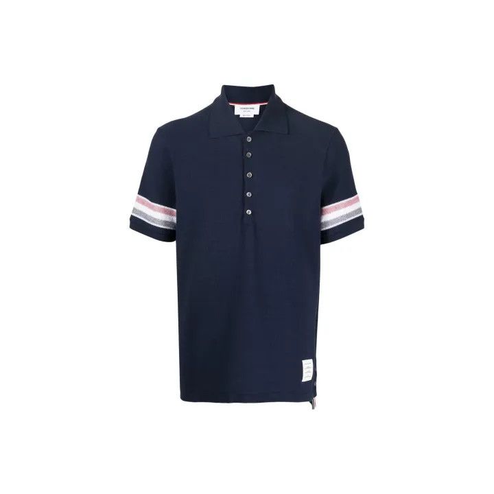 Thom Browne Thom Browne Color Block Striped Polo 0079 Size US S / EU 44-46 / 1 - 1 Thumbnail