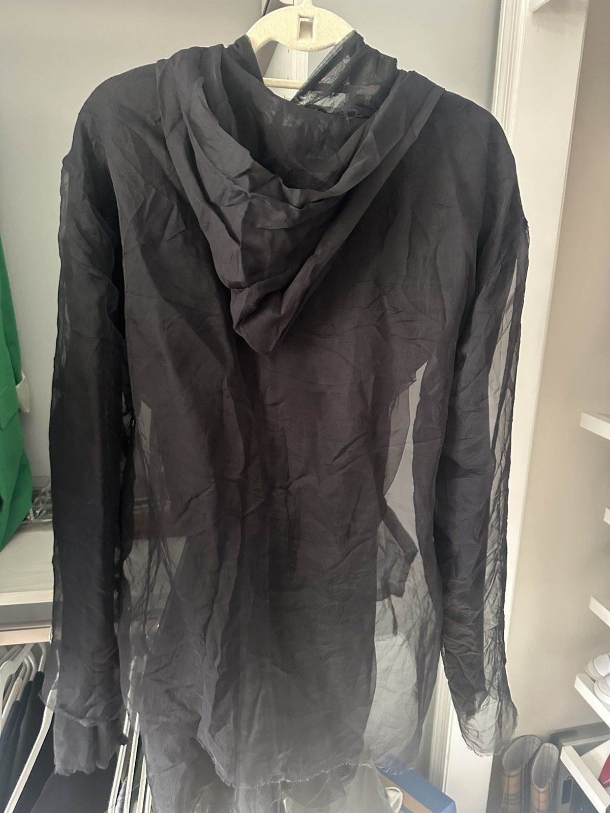 Maison Margiela Black silk organza jacket Size US L / EU 52-54 / 3 - 3 Thumbnail