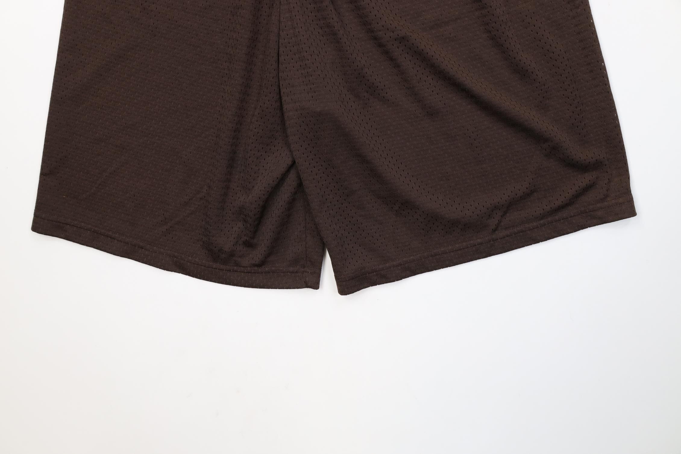 Vintage Vintage 90s Y2K Streetwear Mesh Above Knee Shorts Brown Size US 34 / EU 50 - 10 Thumbnail