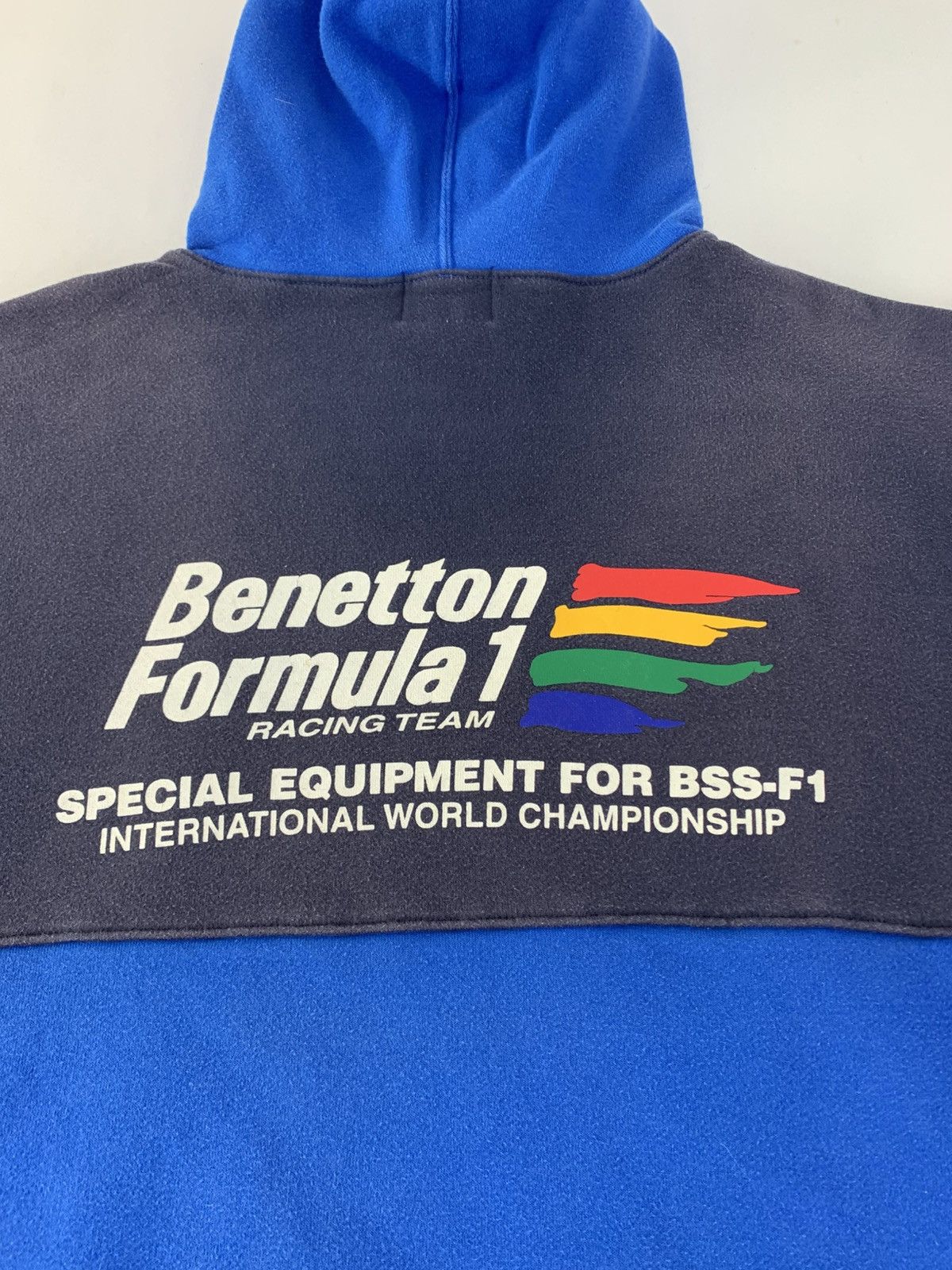 Benetton 90s Benetton Formula 1 Racing Team Bss-f1 Hooded Sweatshirt Size US L / EU 52-54 / 3 - 5 Thumbnail