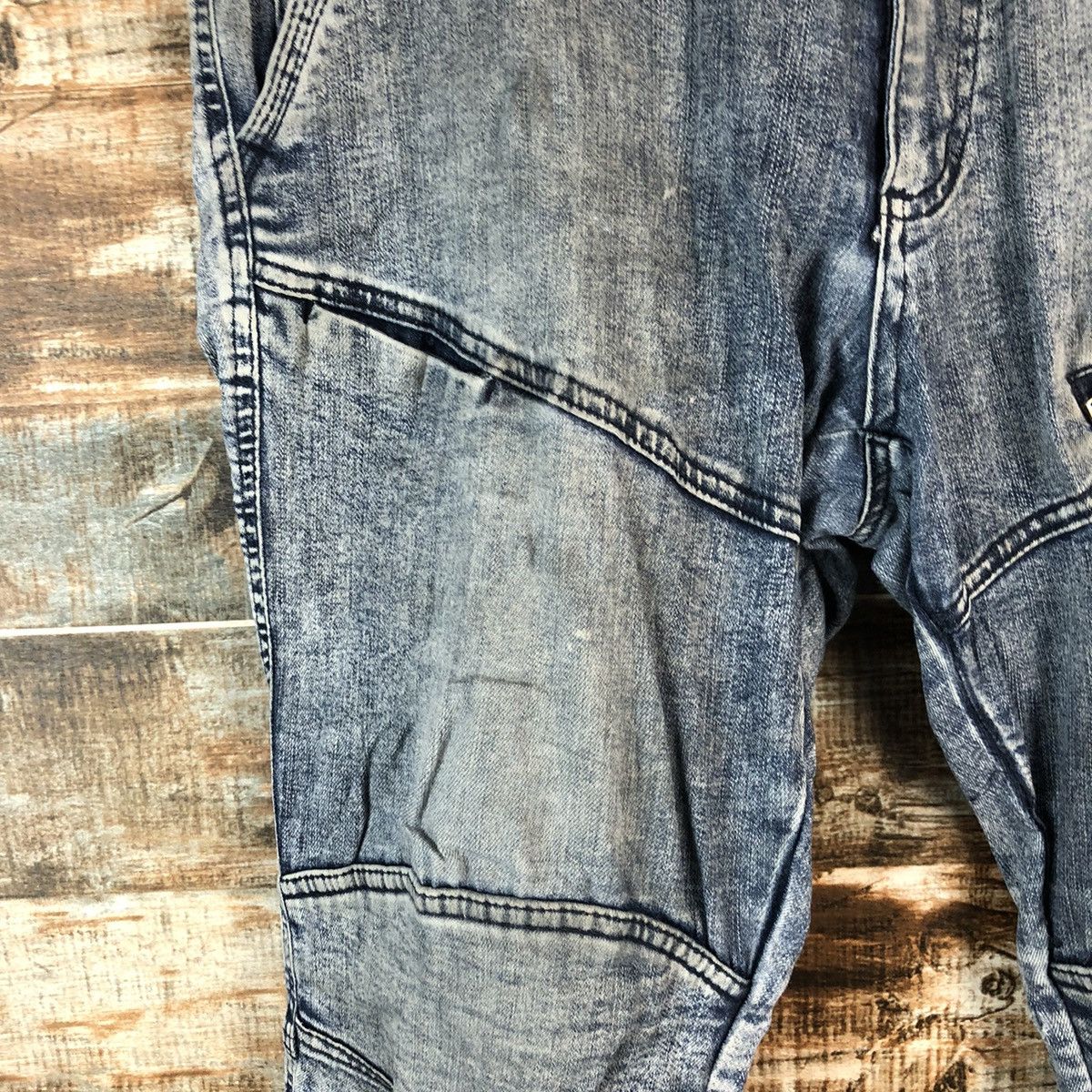 Japanese Brand Japanese Brand vintage Blue Denim Joggers Pants #A2128 Size US 34 / EU 50 - 9 Thumbnail