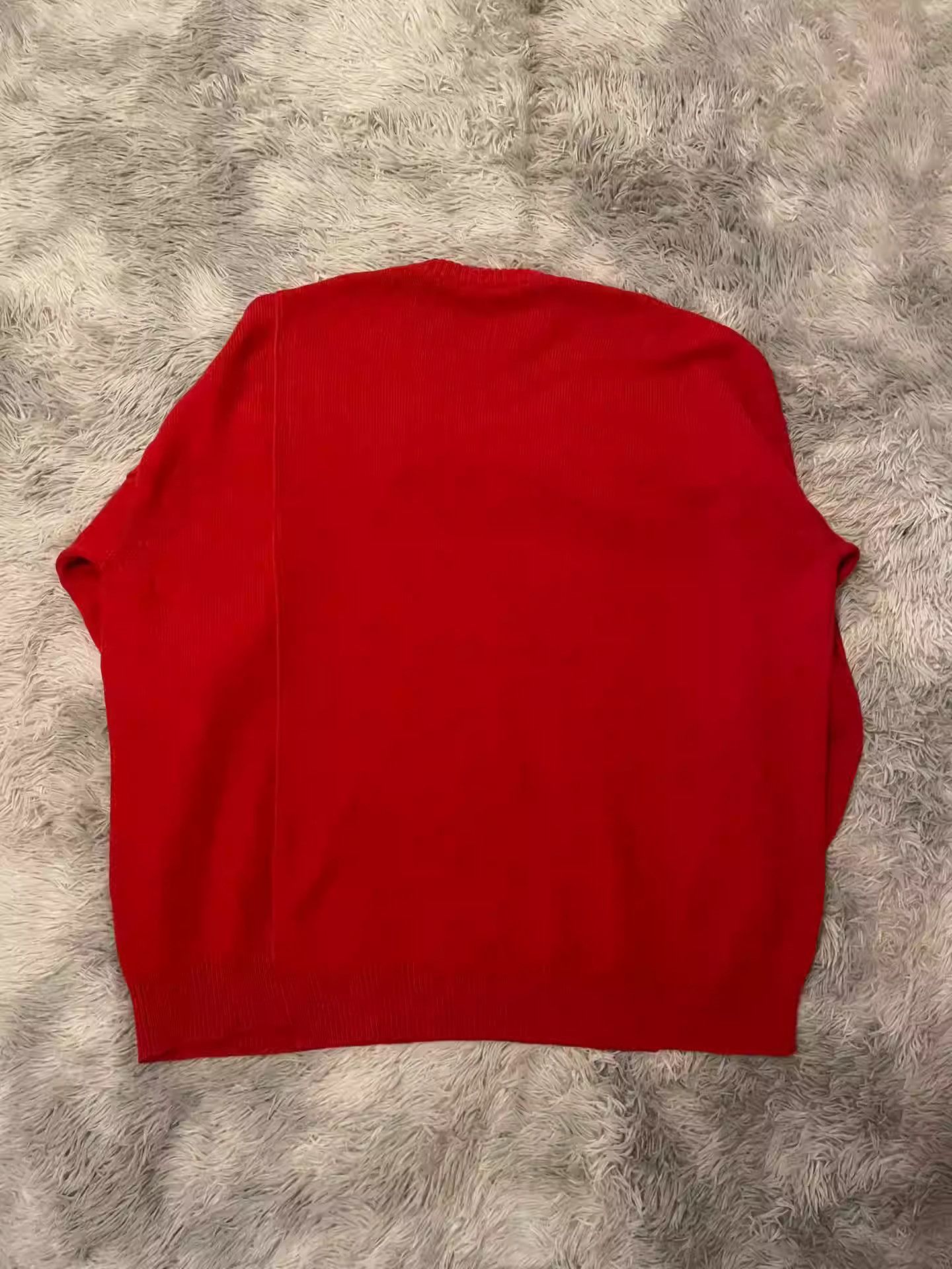 Raf Simons raf simons red velvet sweater-2505 Size US L / EU 52-54 / 3 - 2 Thumbnail