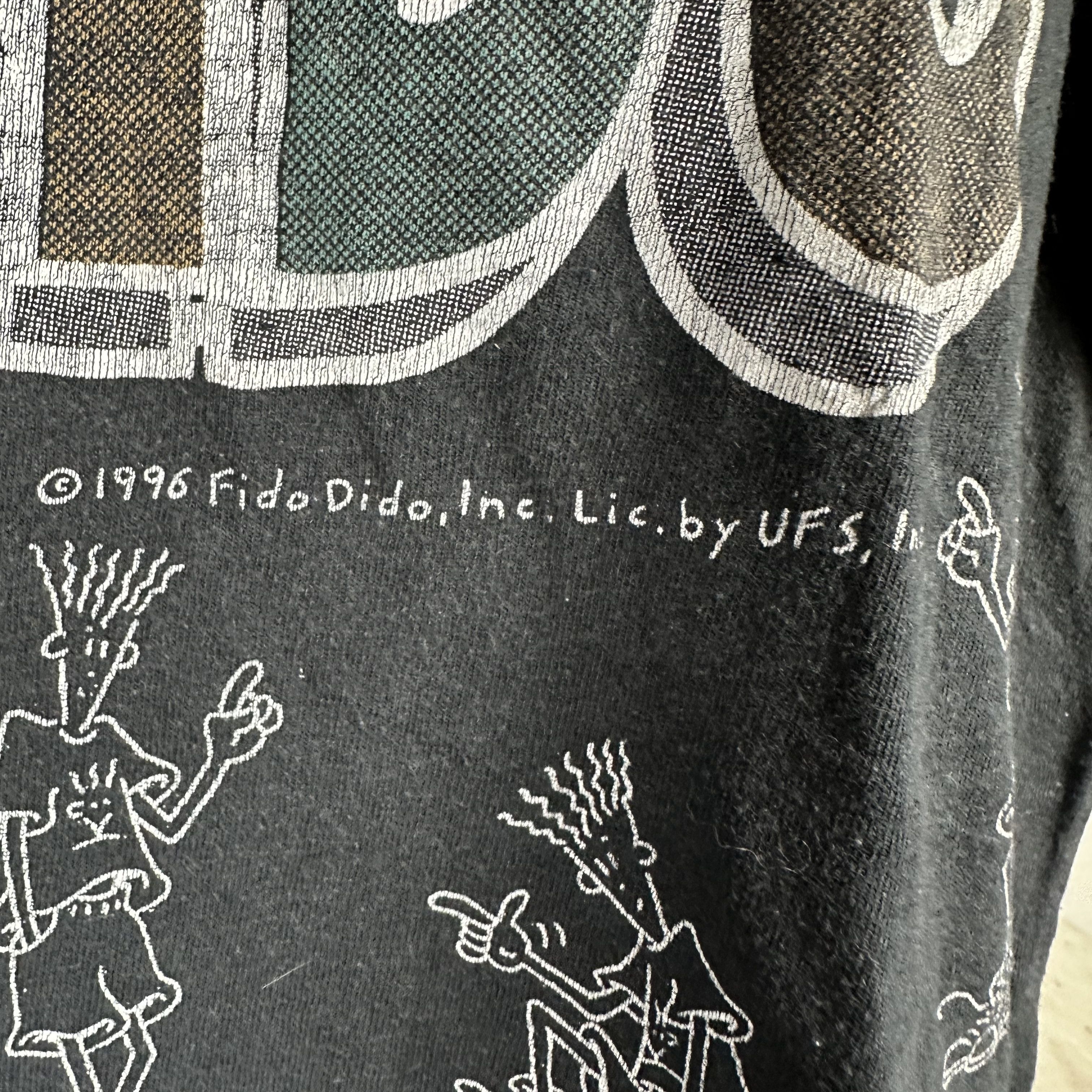 Vintage Vintage 1996 Fido Dido Cartoon Artwork Graphic T-Shirt Size US L / EU 52-54 / 3 - 3 Thumbnail
