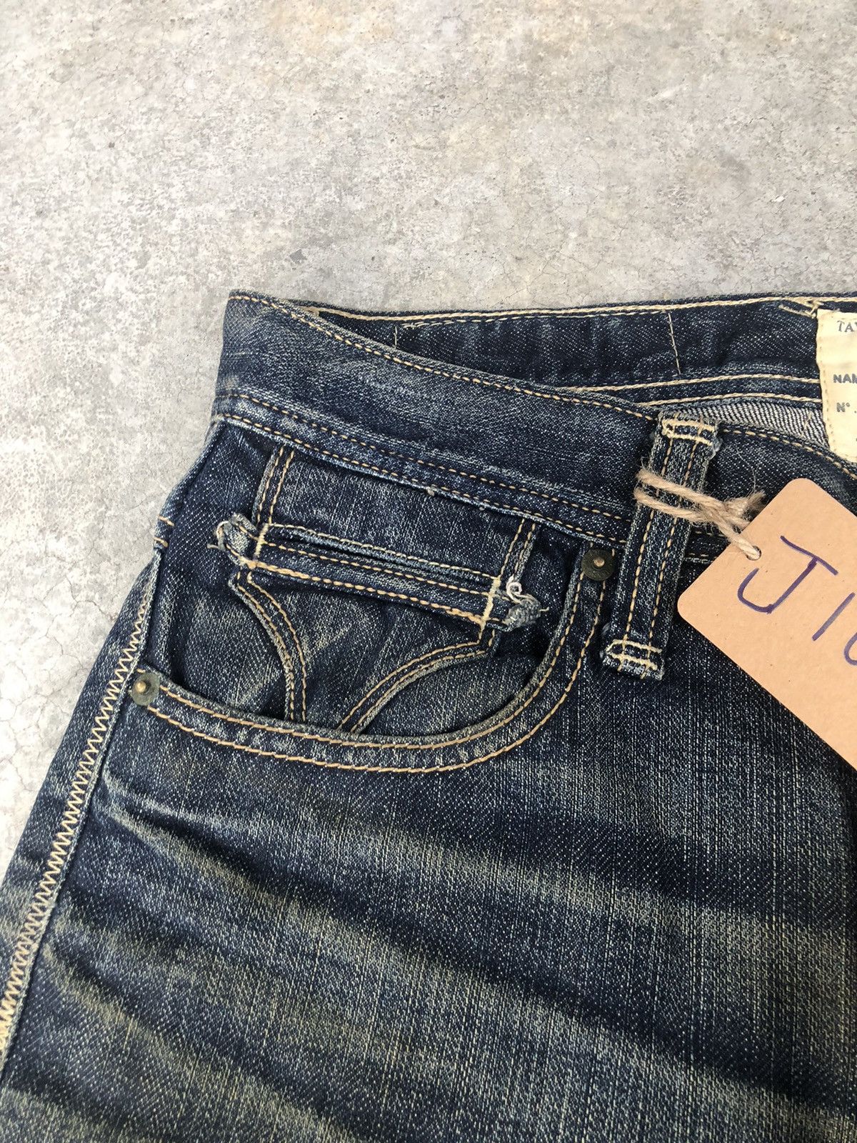 If Six Was Nine Taverniti Flared Jeans Mudwash Distressed Jeans Size US 33 - 14 Thumbnail