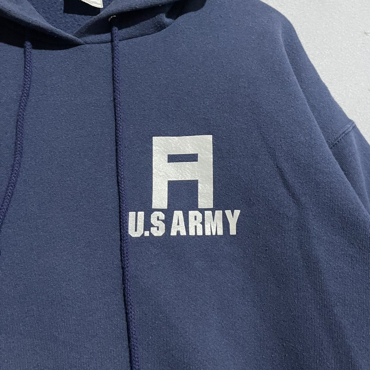 Fruit Of The Loom Vintage 90s Fruit of the Loom BEST U.S Army Hoodie Navy Blue Size US L / EU 52-54 / 3 - 2 Thumbnail